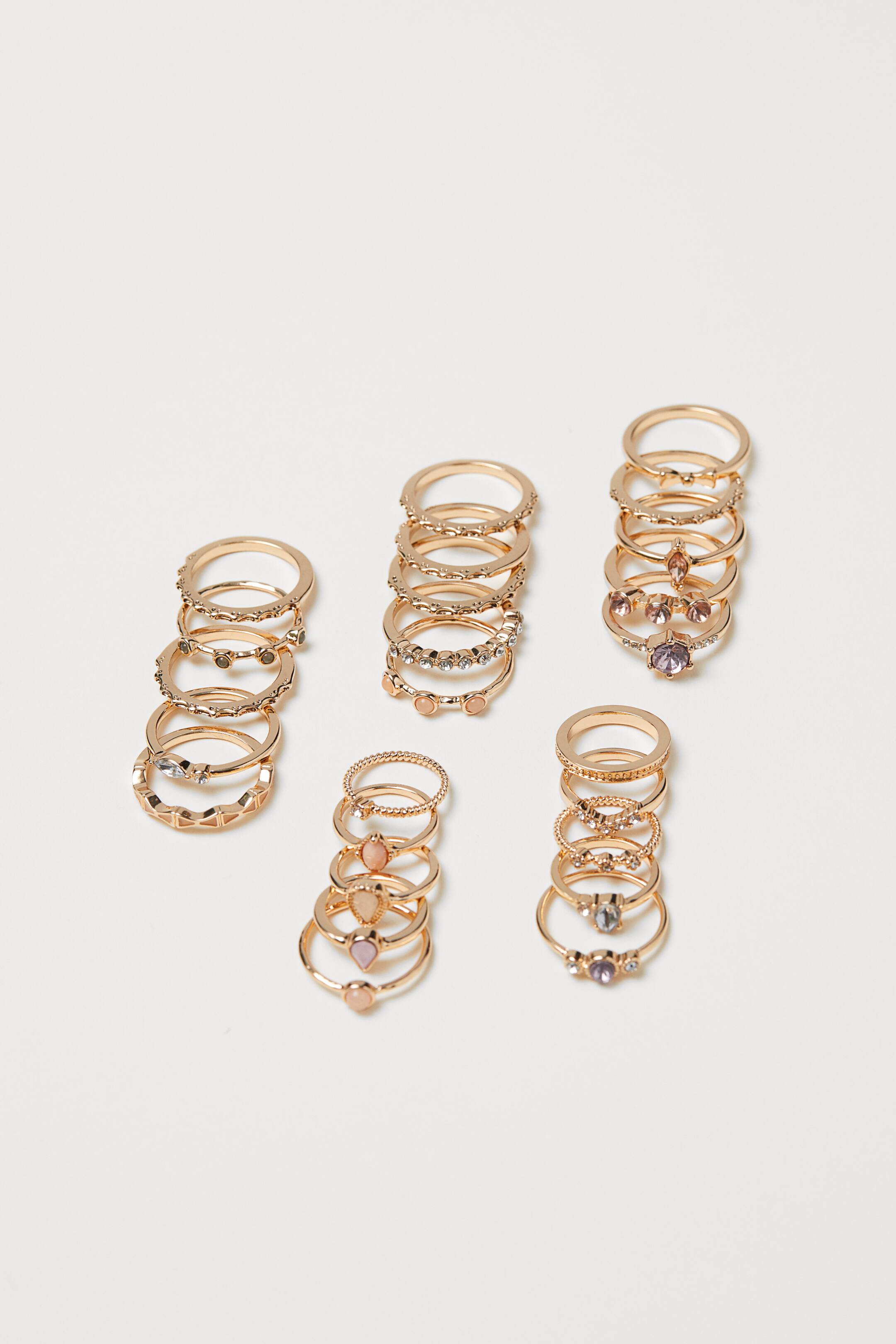 View larger image: 25-pack rings - Gold-coloured - Ladies | H&M 1