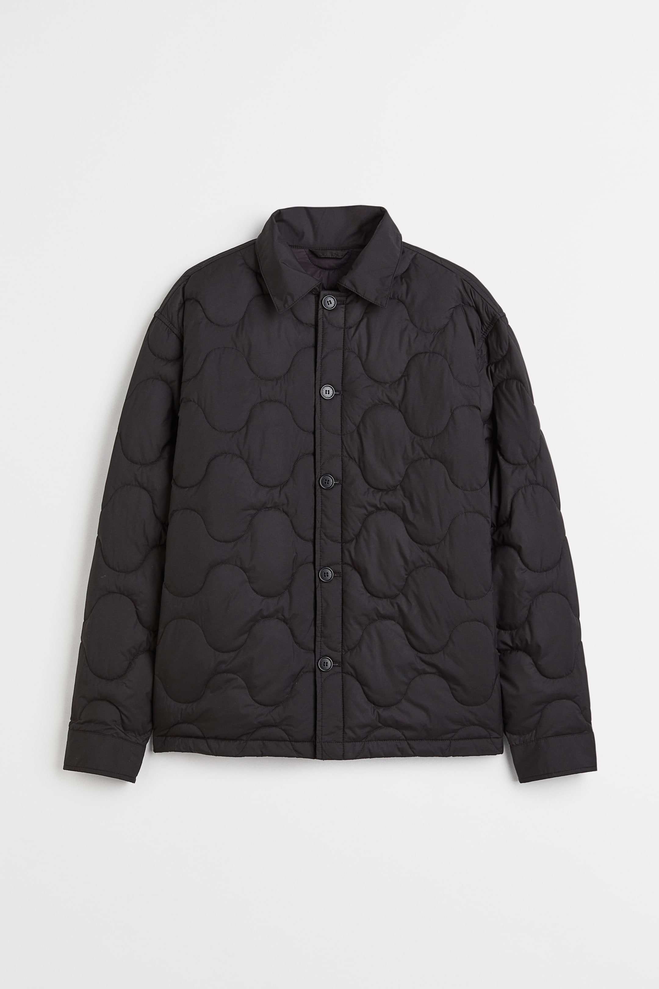 Quilted Shacket - Black - Men | H&M US