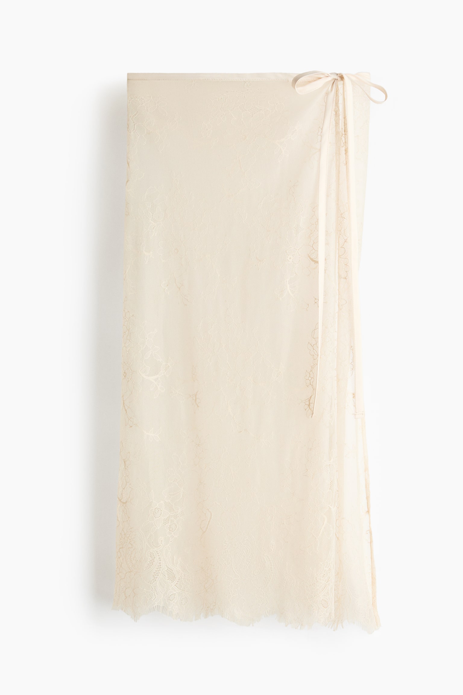 Lace hip scarf - Light beige - 1