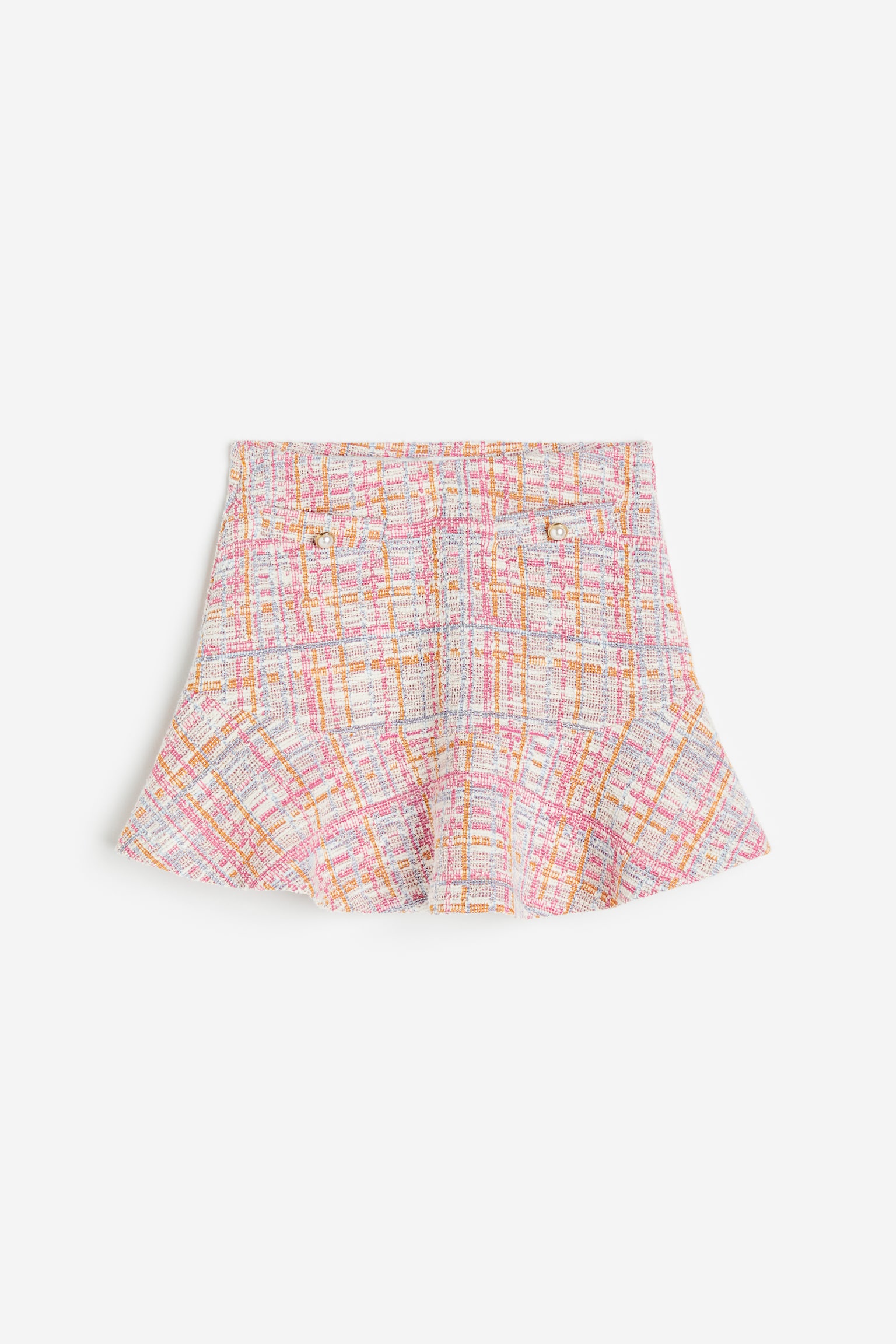 Bouclé Skirt - Bright pink/Pattern - 1