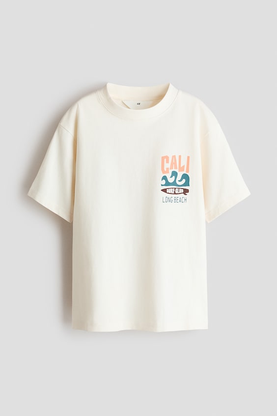 Детские футболки H&M Loose-Fit Printed T-Shirt