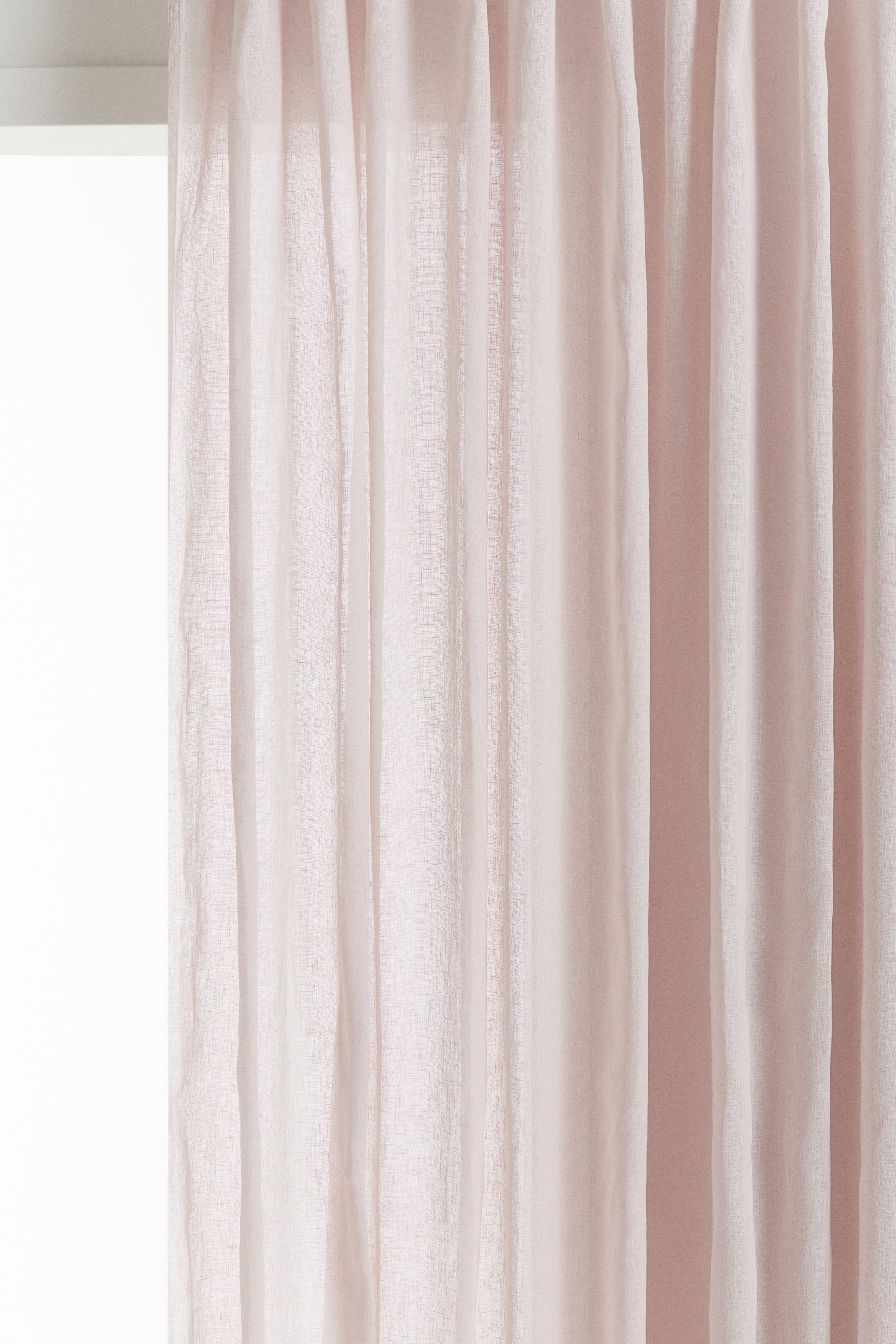 2-pack Long Linen-Blend Curtain Panels