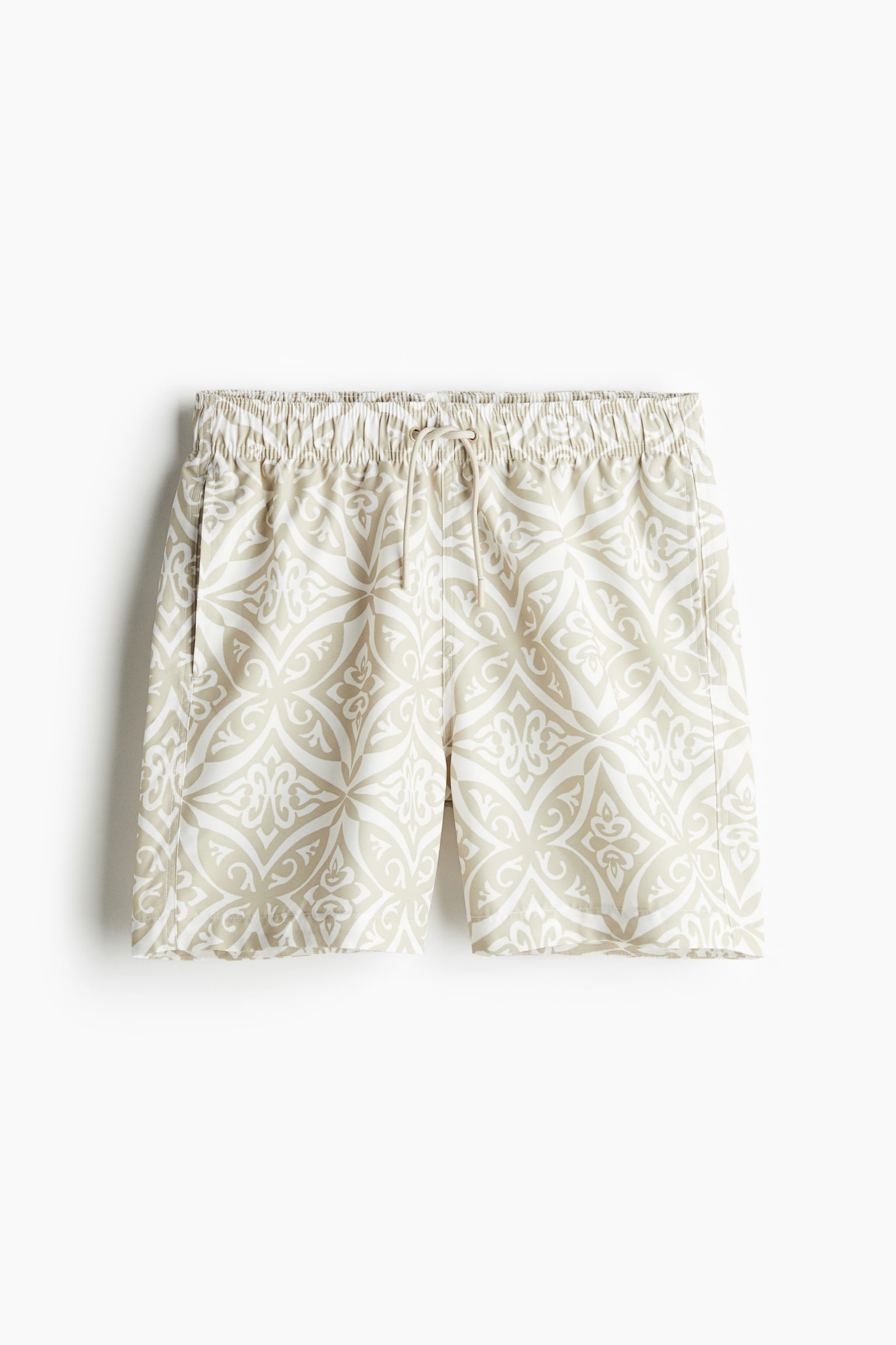 Patterned swim shorts - Beige/Patterned/Light blue/Patterned/Black/Leaf-patterned/Dark blue/Patterned/Black/Palm trees/Light blue/Patterned/Brown/Leaf-patterned/Purple/Leopard print/Light blue/Patterned/Grey/Striped/Light blue/Leopard print/Light blue/Patterned/Beige/Striped/Green/Striped/Pink/Patterned - 2