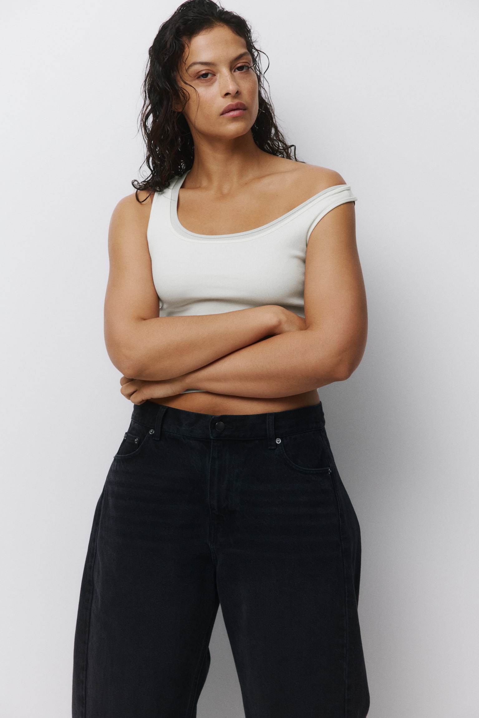 3-pack ribbed vest tops - 5