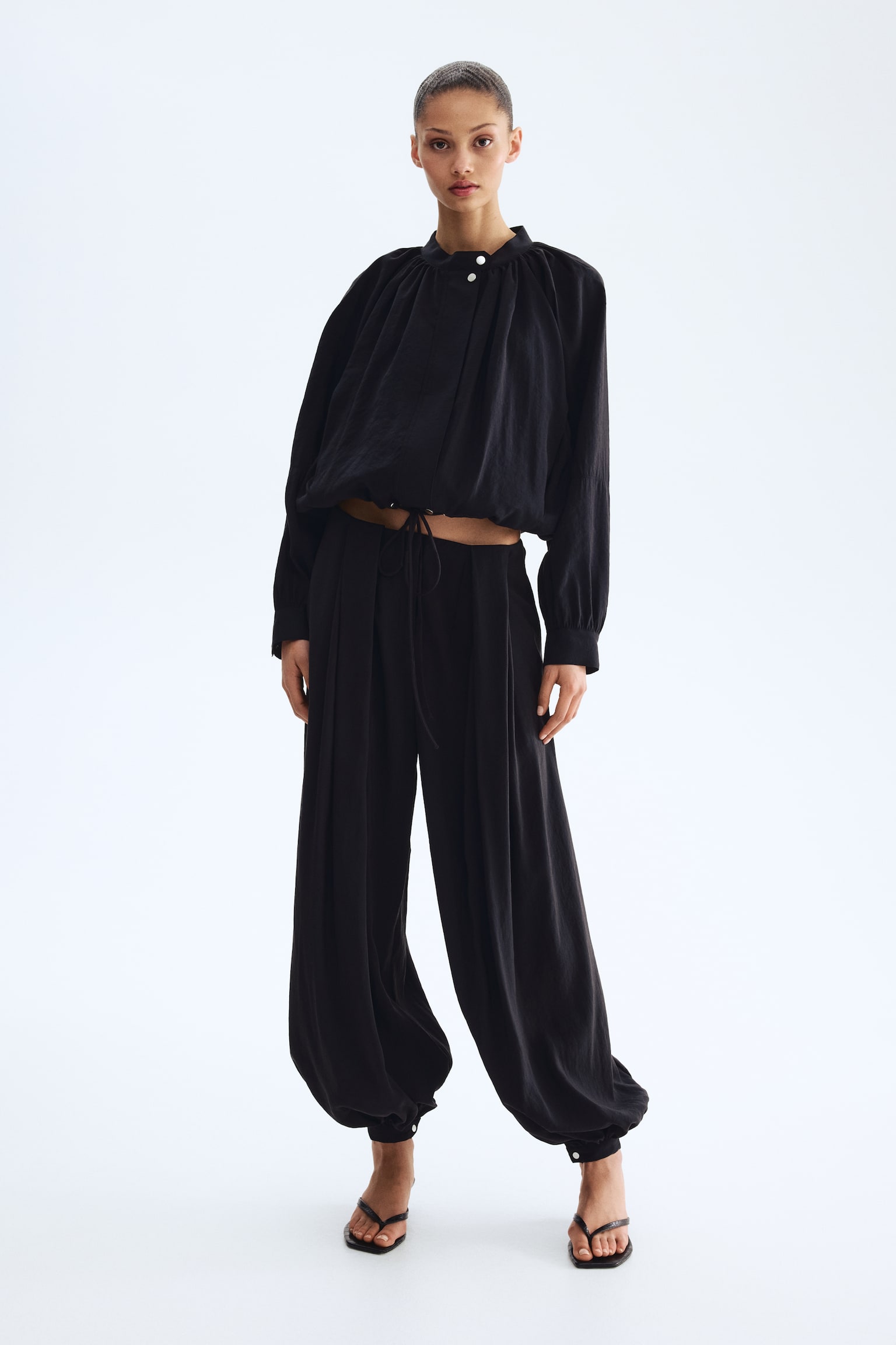 Balloon-Sleeved Modal Jacket - 6
