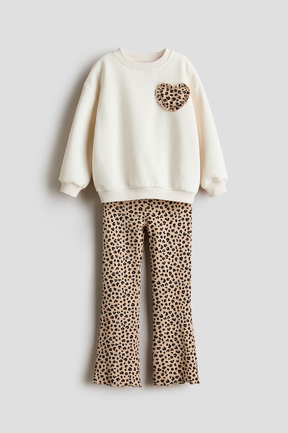 Детские топы H&M 2-Piece Sweatshirt and Leggings Set