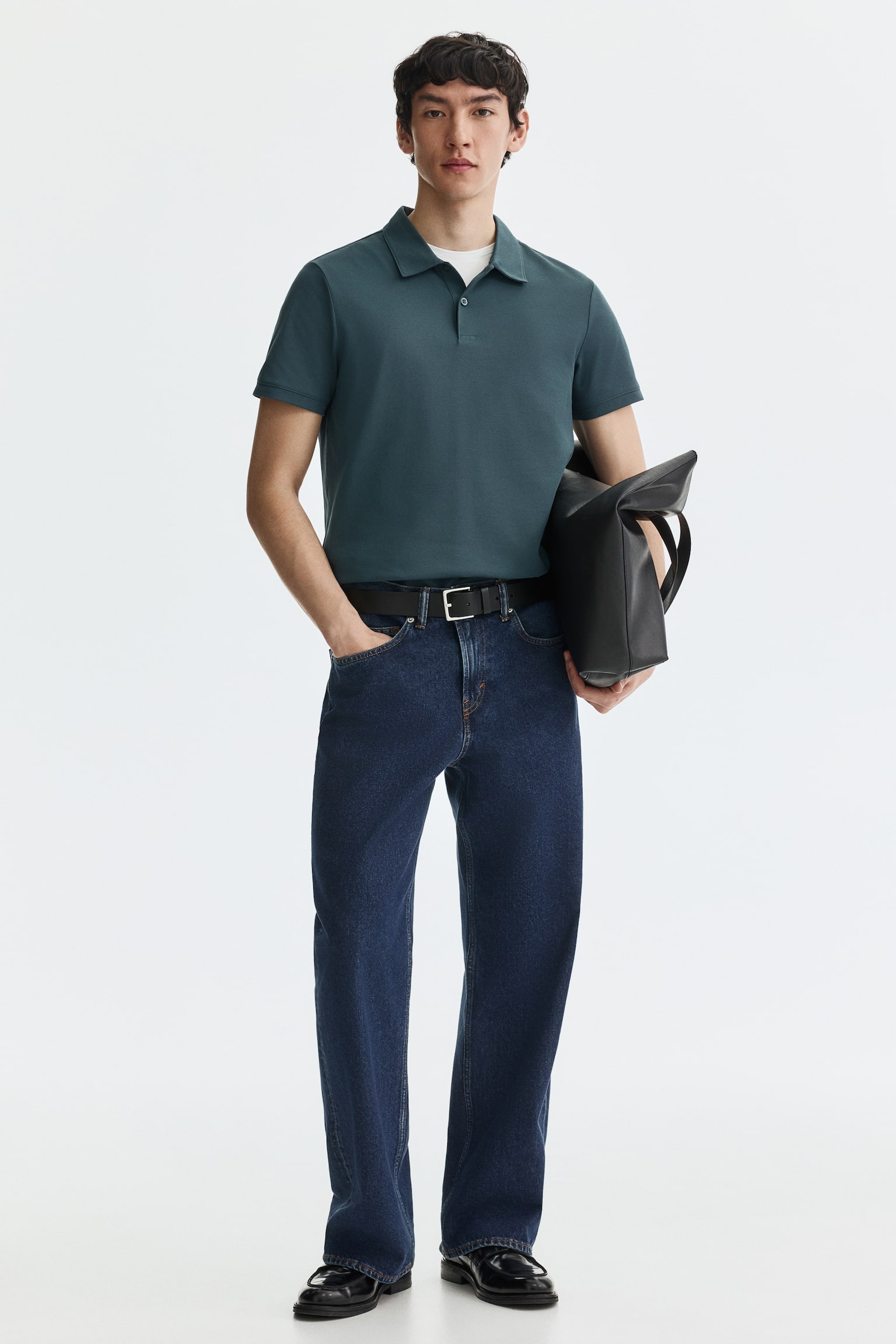 COOLMAX® Slim Fit Polo shirt-Teal - 7