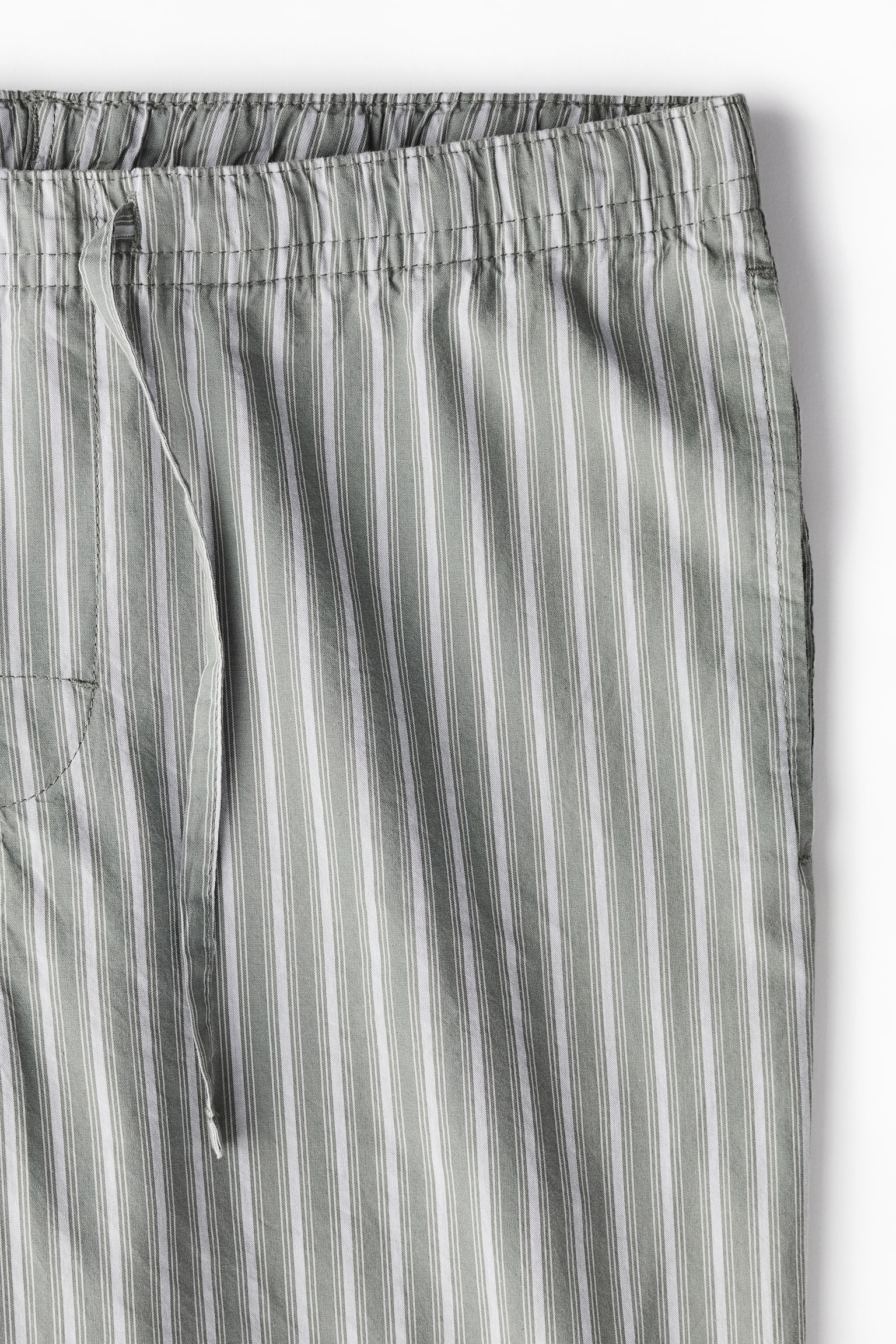 Regular Fit Pyjama Pants - Sage green/Stripe/Grey/Stripe/Dark grey/Stripe - 3