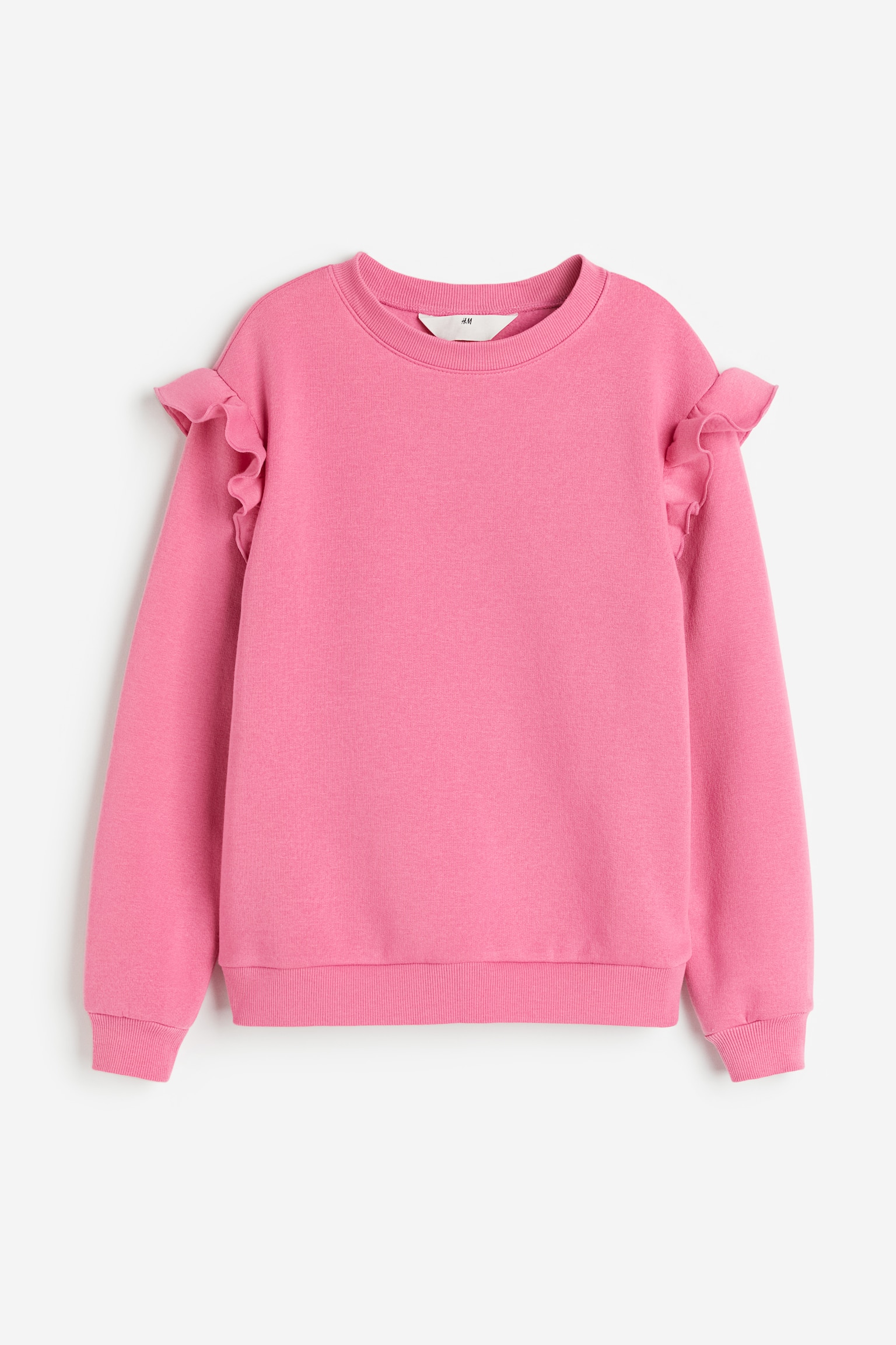 Frill Trim Sweater - Pink/Navy blue/Light blue/Dark grey/Spot/Light pink/Natural white - 1