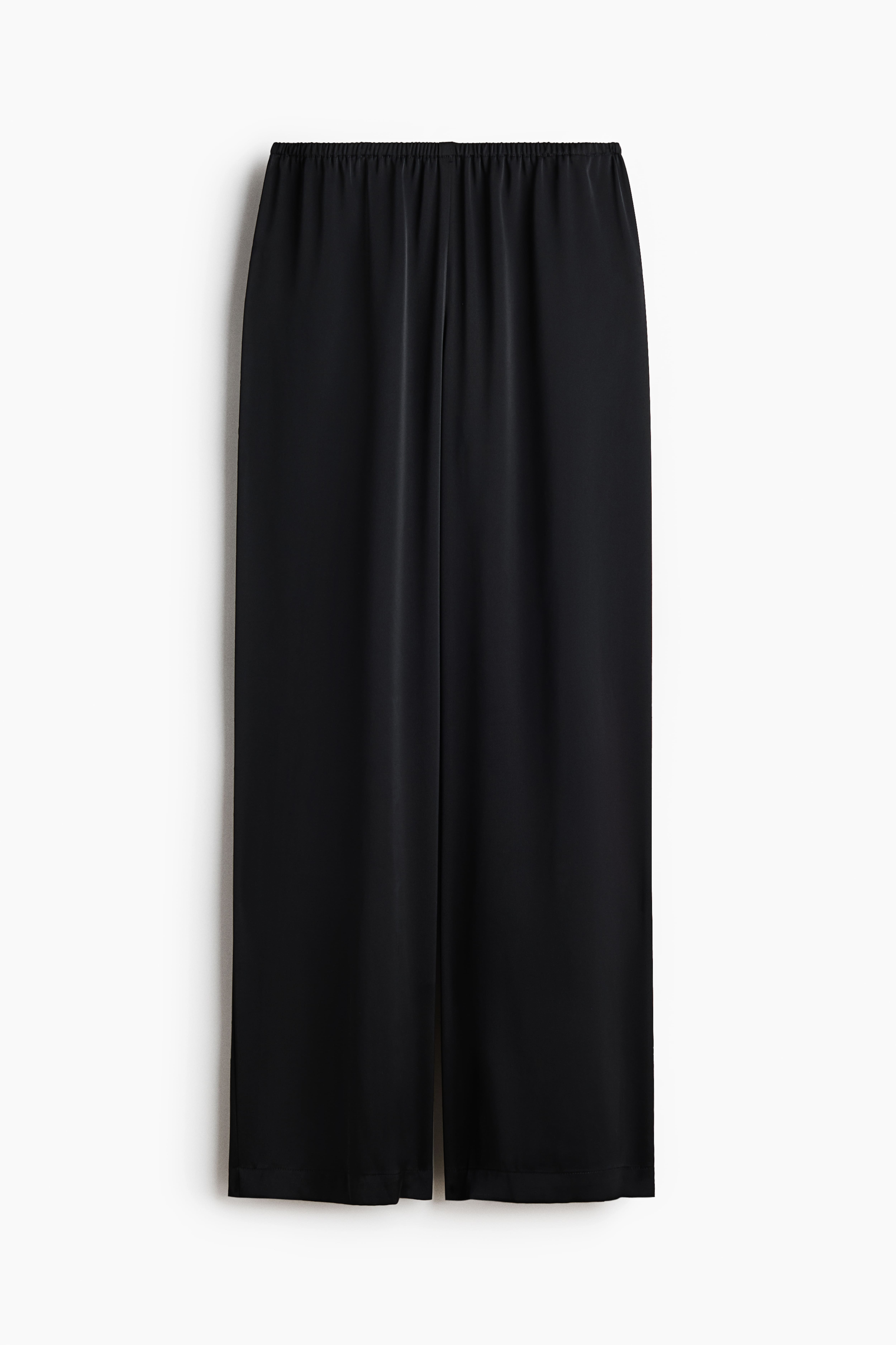 Wide-Leg Satin Pants