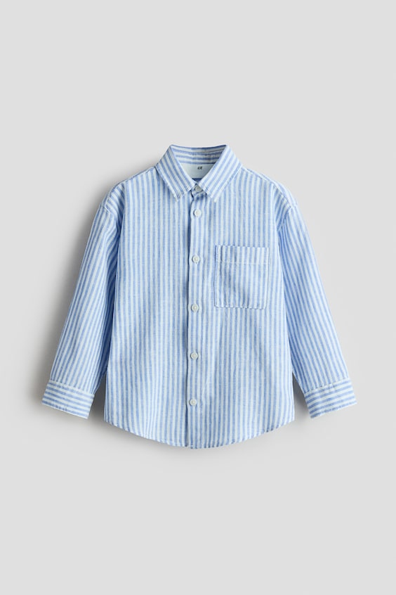 Детские рубашки H&M Linen-Blend Shirt