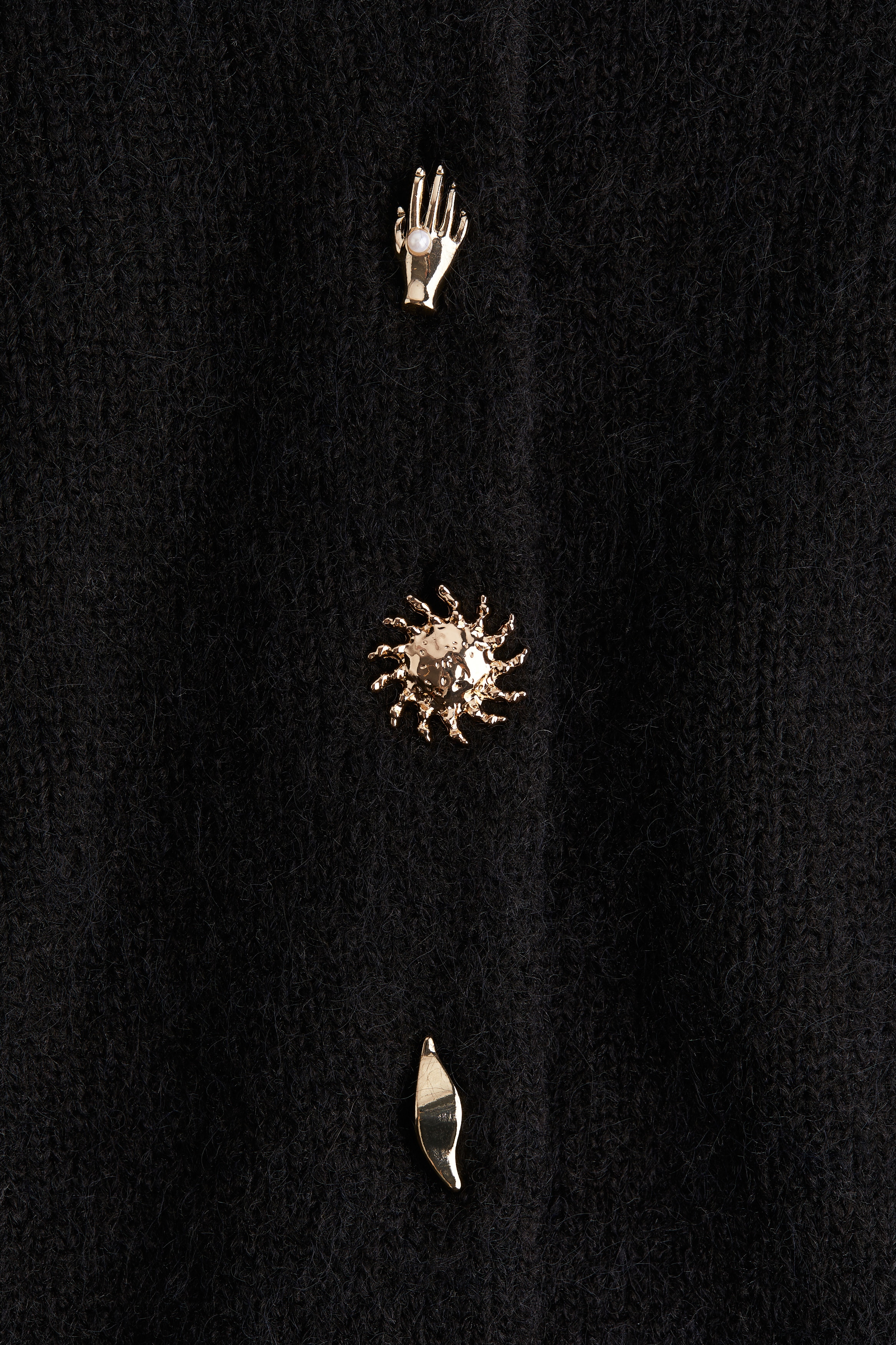 Button-detail knitted cardigan