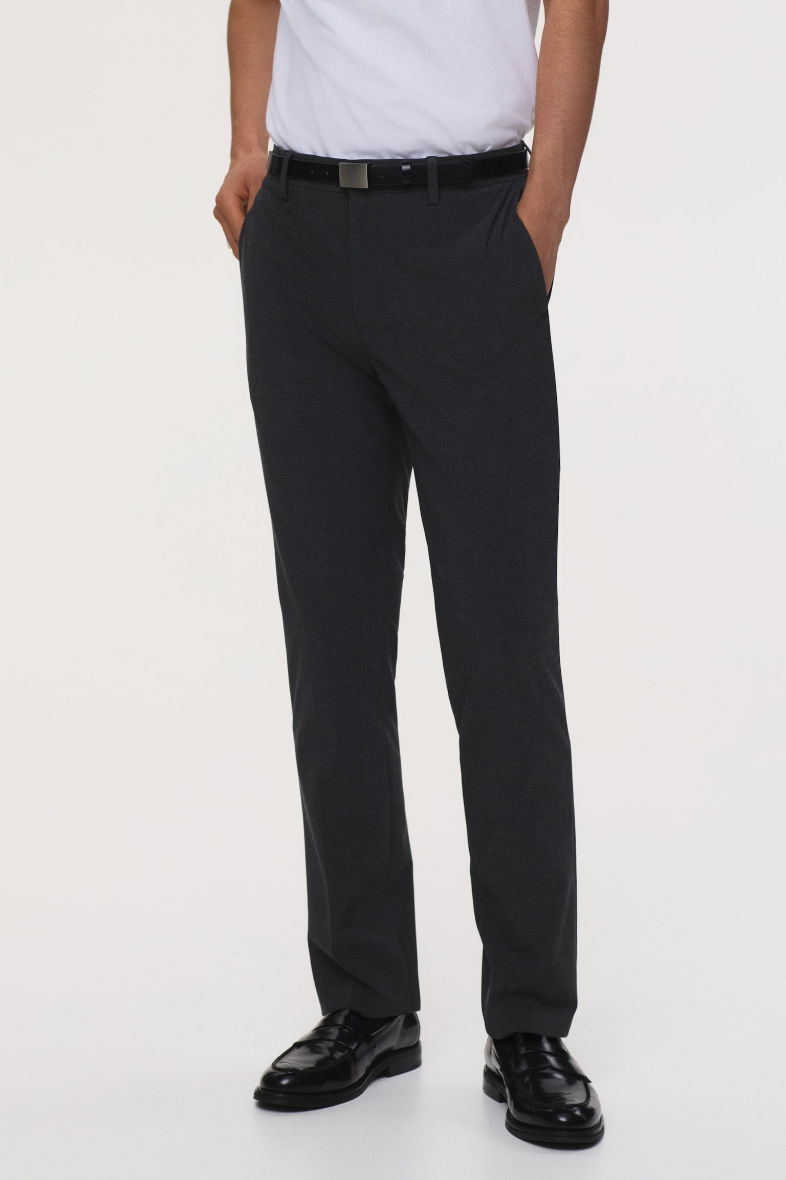 Elegante Hose in Slim Fit - Dunkelgrau/Beige/Schwarz/Dunkelbraun/Dunkelblau/Beige/Grau/Marineblau - 7