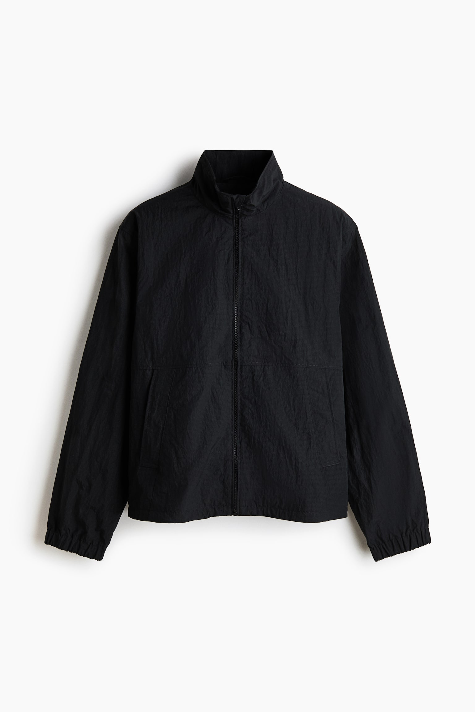 Water-repellent windbreaker - Black/Light grey - 2