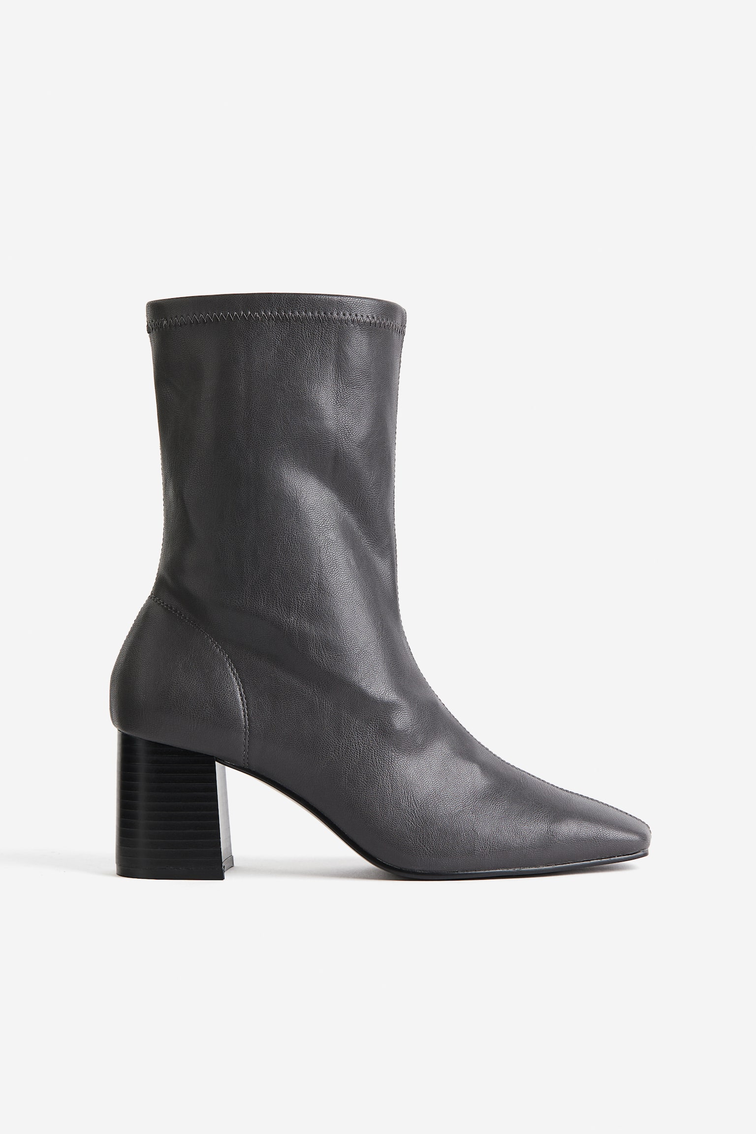 Heeled Boots - Dark grey/Black - 1