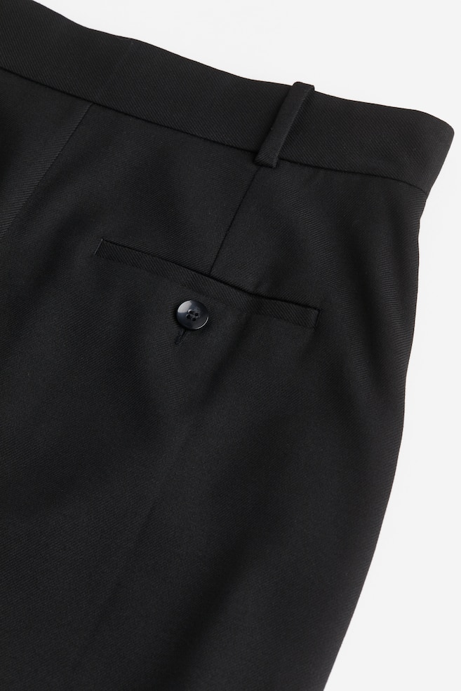 Twill pencil skirt - Black/Grey/Pinstriped - 3
