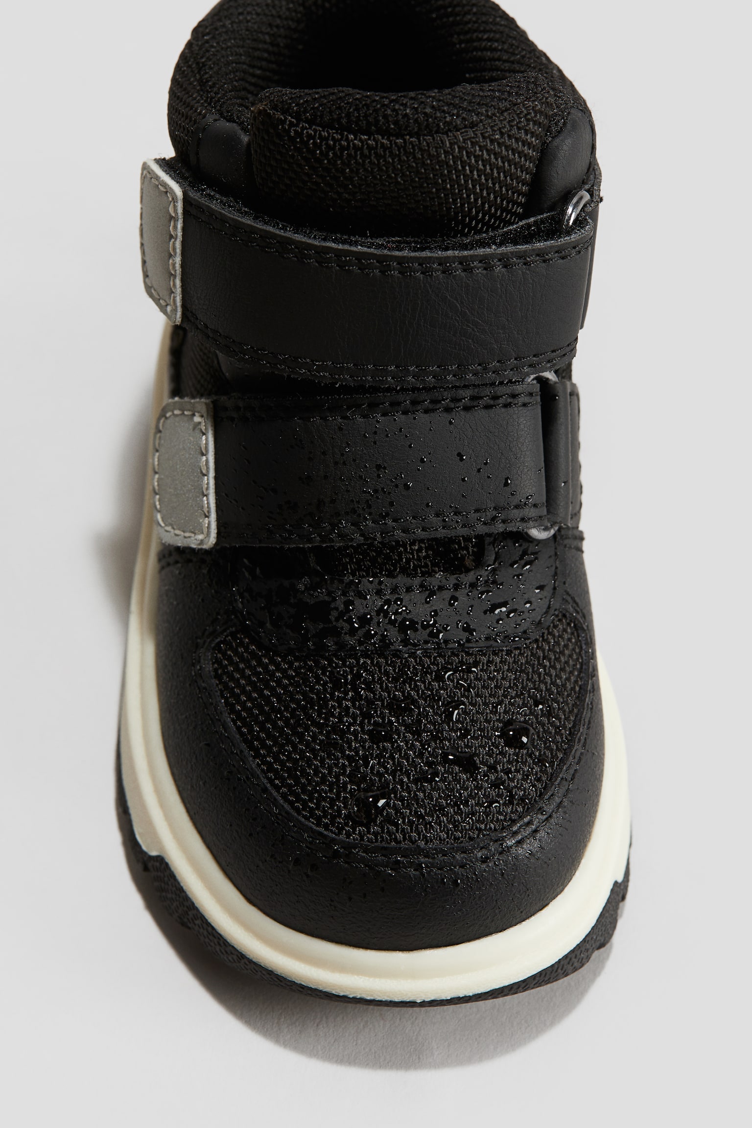 Waterproof hi-top trainers - Black/Beige - 2