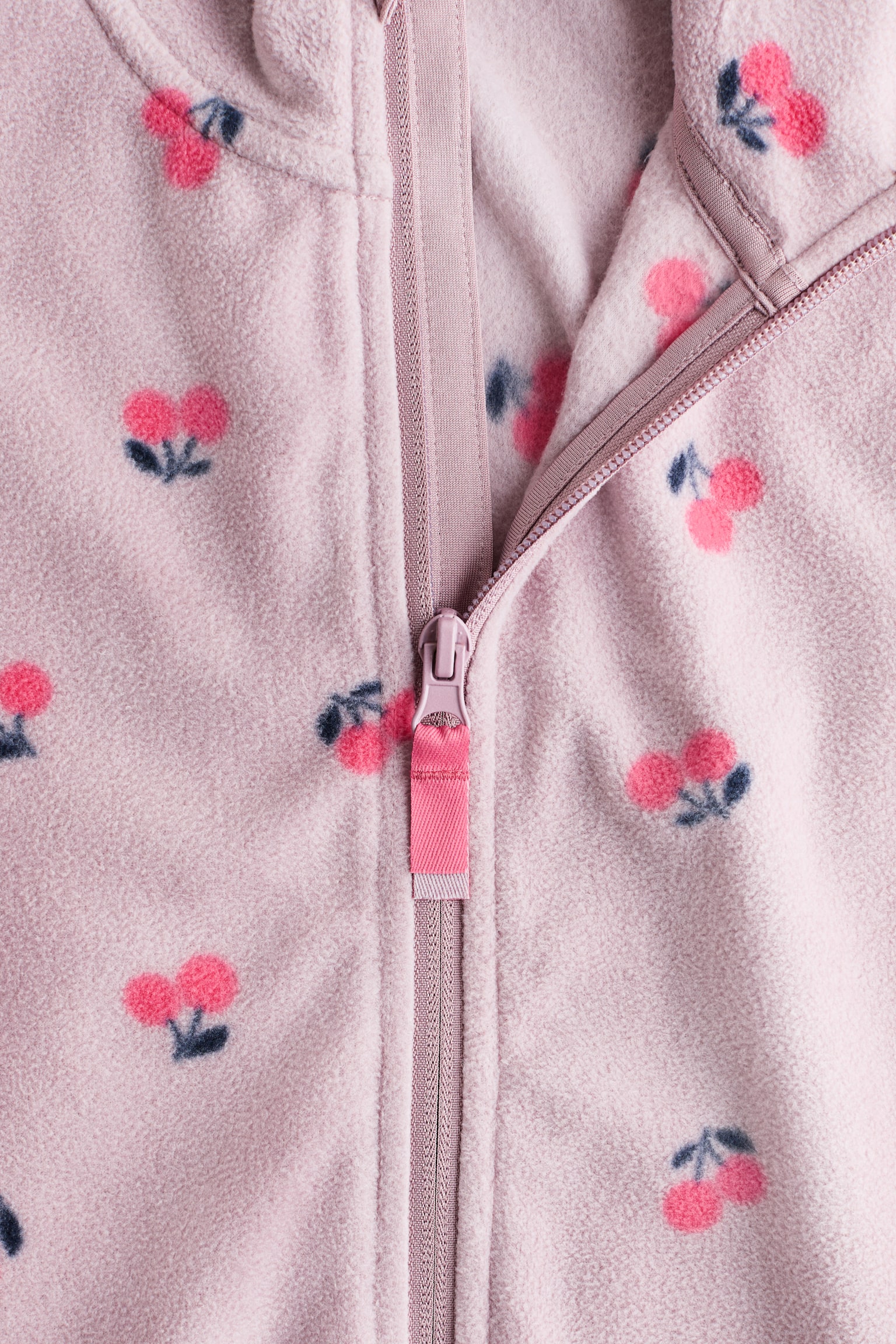 Fleece jacket - Dusty pink/Cherries/Light pink/Leopard print/Beige/Leopard print/Black/Cream/Floral/Beige/Dinosaurs/Cream/Berries - 2