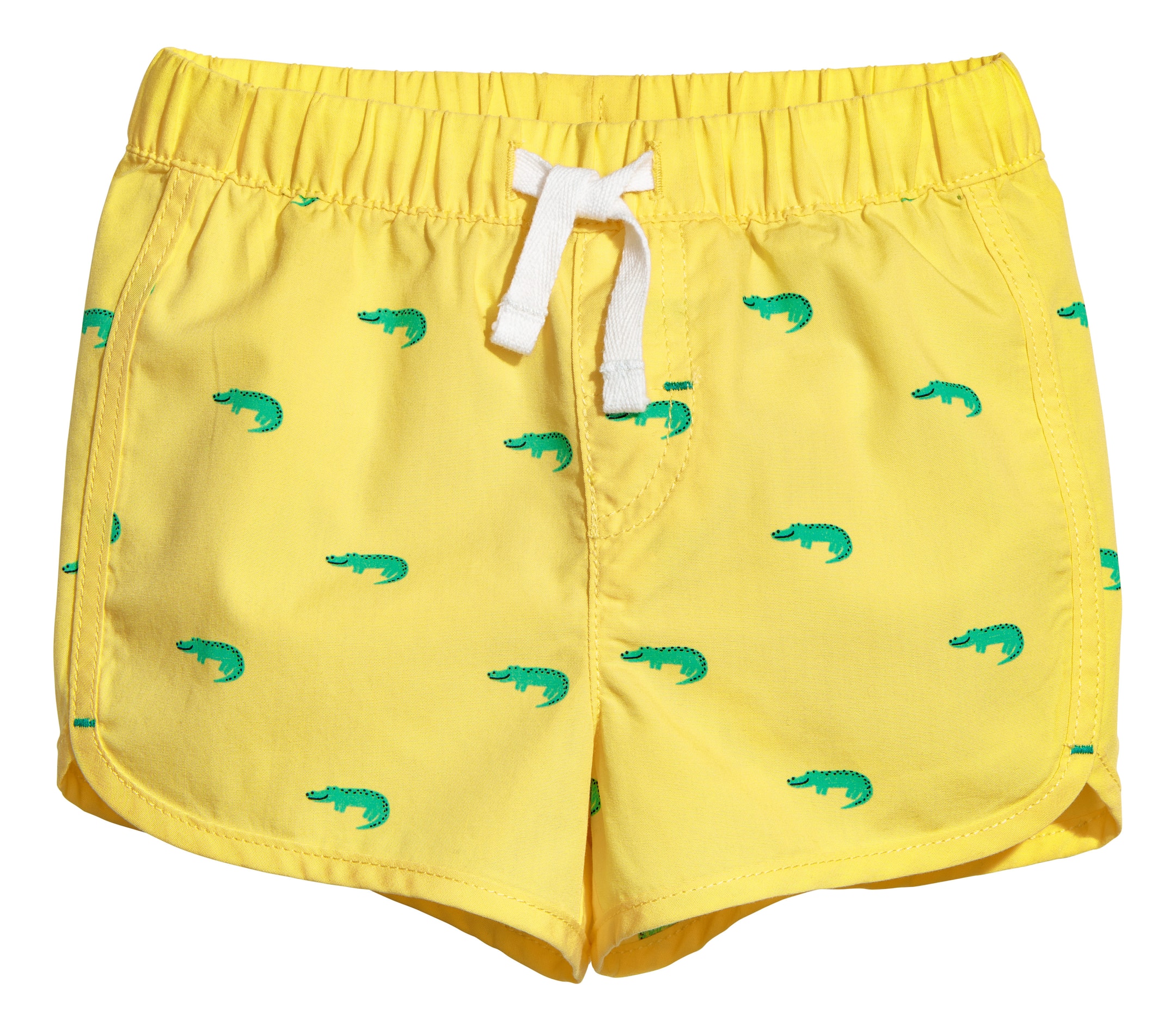 Ver imagen más grande: Pantalón corto de algodón - Amarillo/Cocodrilos - NIÑOS | H&M ES 1