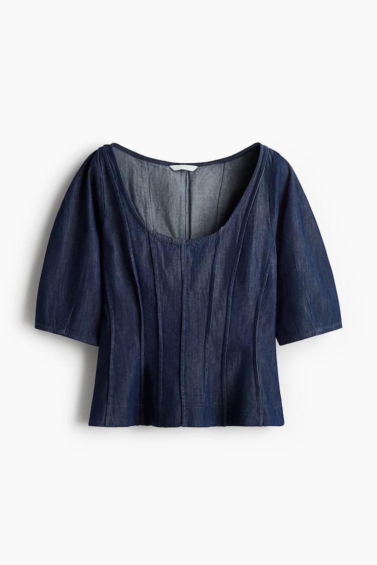 Teksas bluza sa volanom