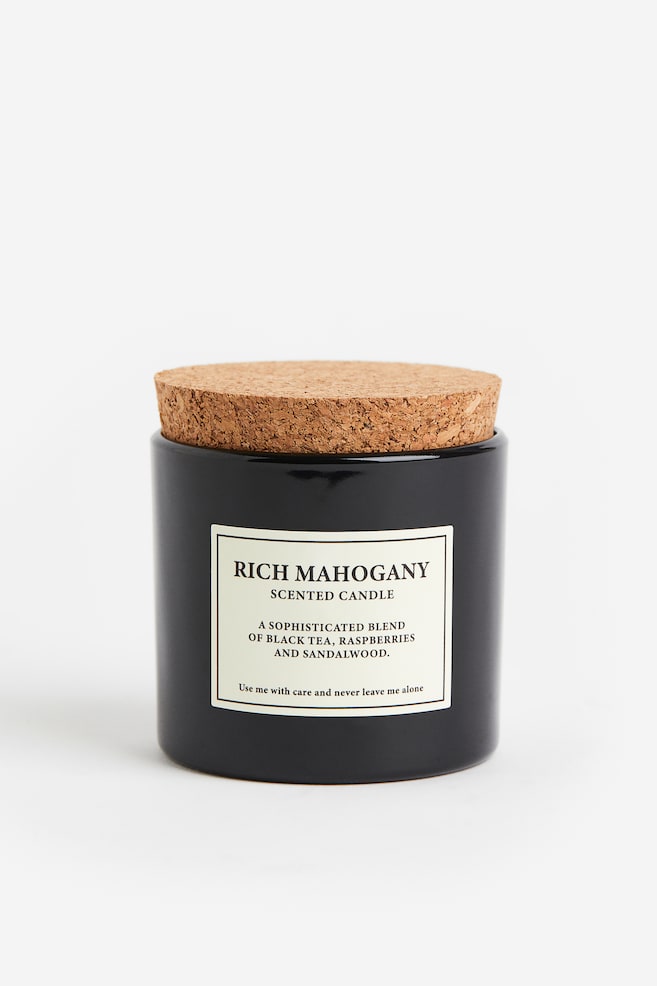 Cork-lid scented candle - Black/Rich Mahogany/White/Sundried Linen/Beige/Sublime Patchouli/Green/Yuzu Blossom/dc - 3