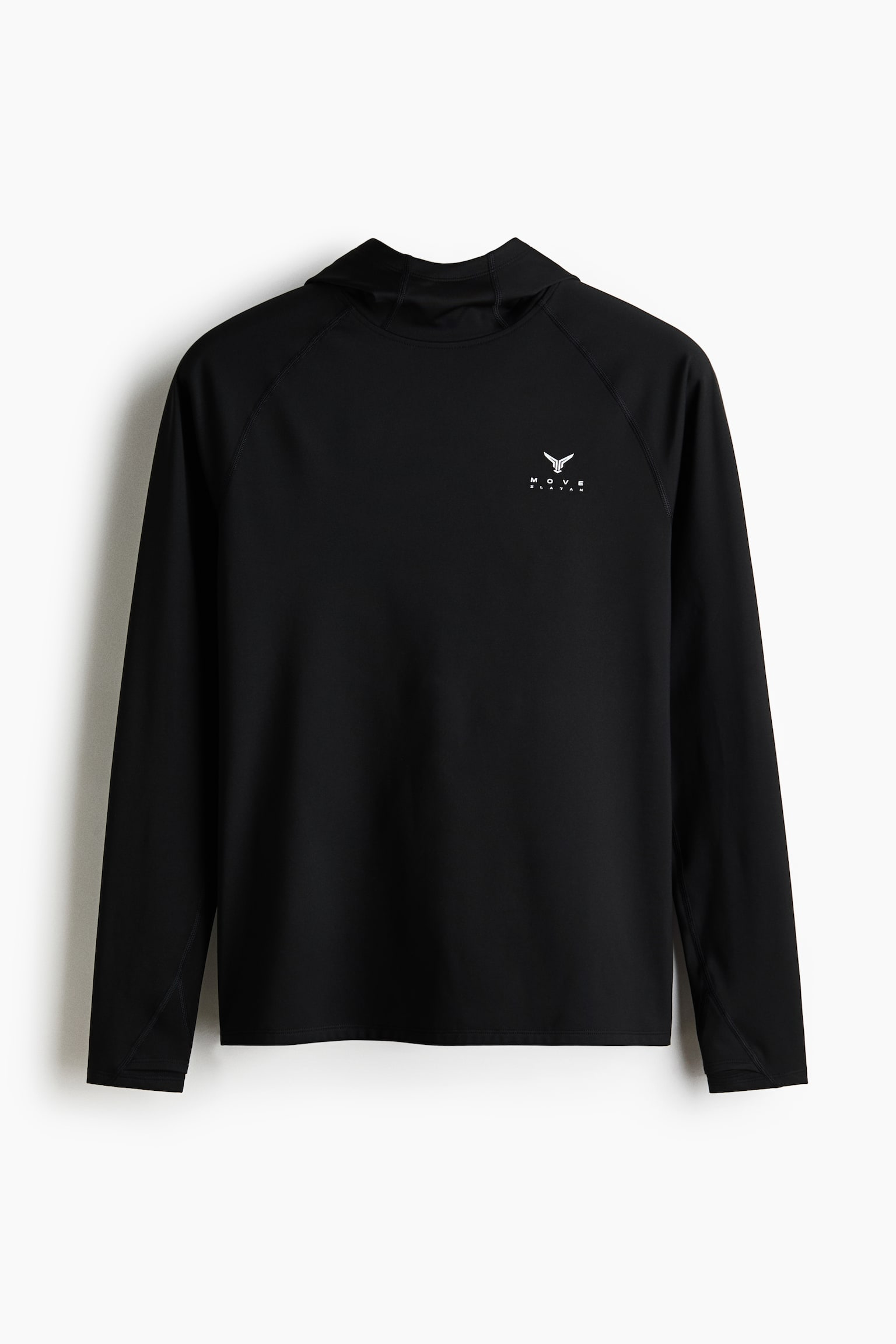 Warming sports hoodie with ThermoMove™ - Black/Move Zlatan/Cream/Move Zlatan