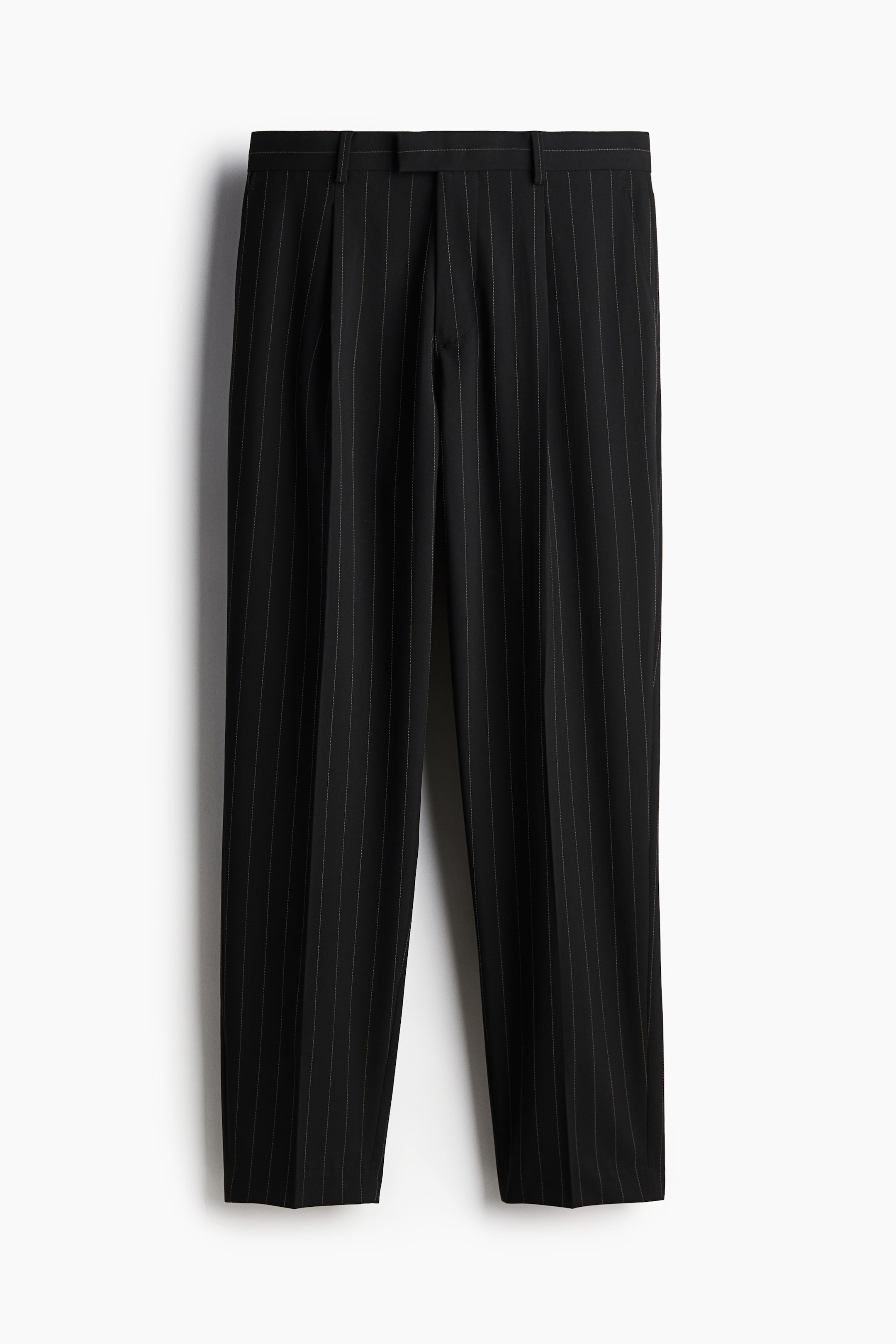 Regular Fit Suit trousers - Black/Pinstriped - Men | H&M GB 7