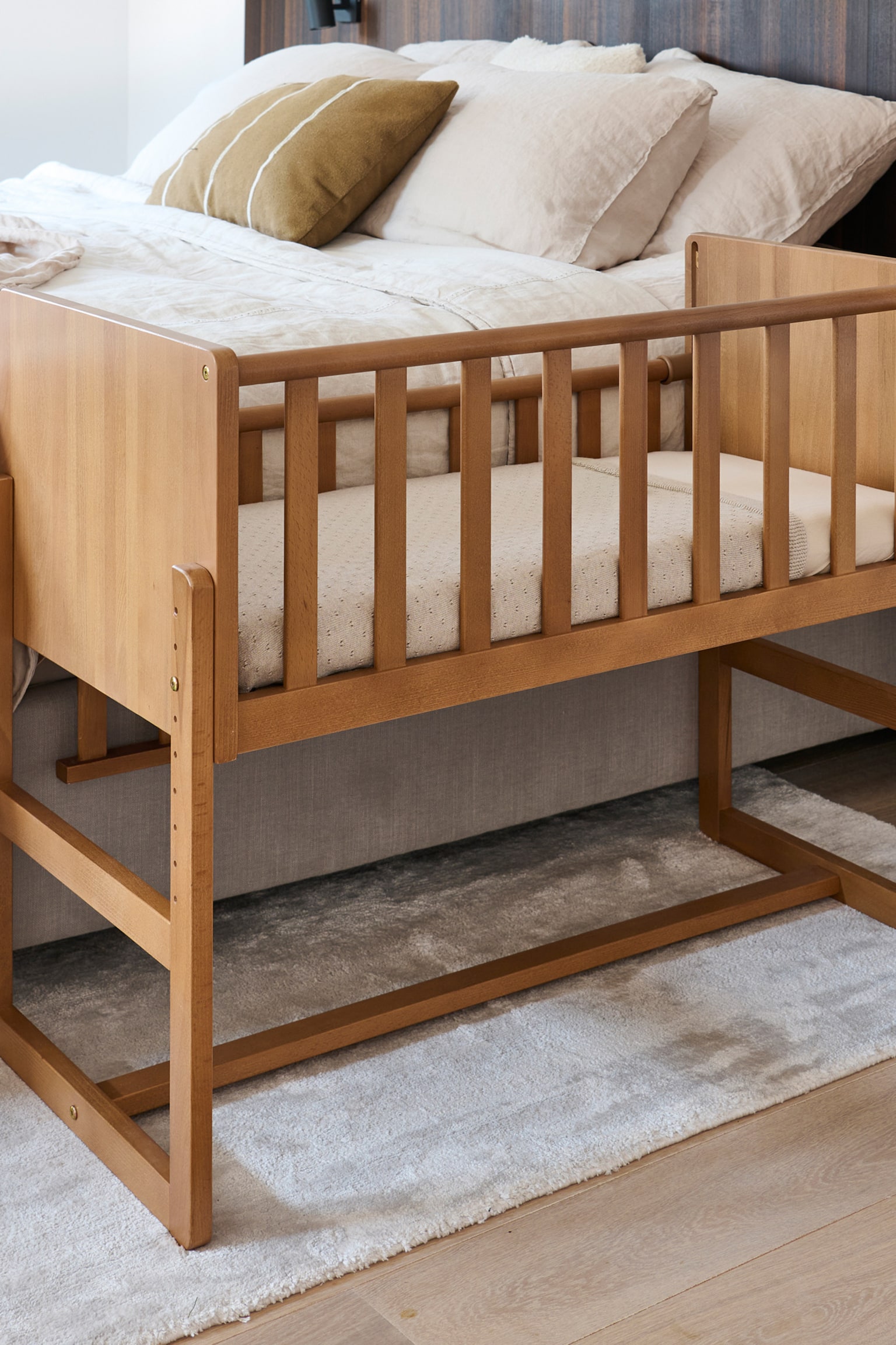 2-in-1 Co-sleeper / Aanschuifbedje - Nuage - Walnoot - 2