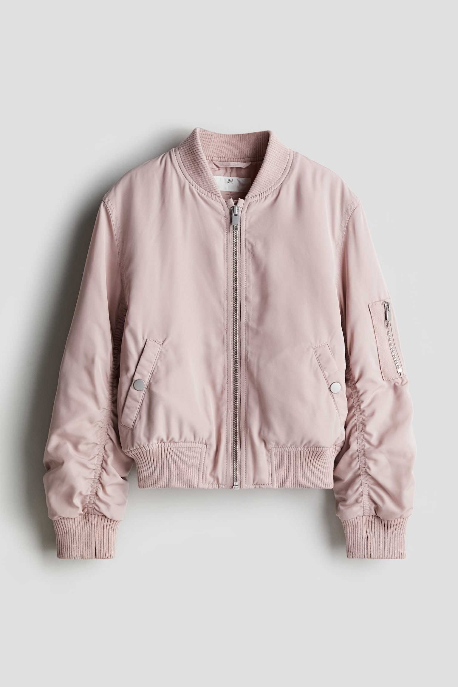 Bomber Jacket - Dusty pink/Khaki green/Black - 1