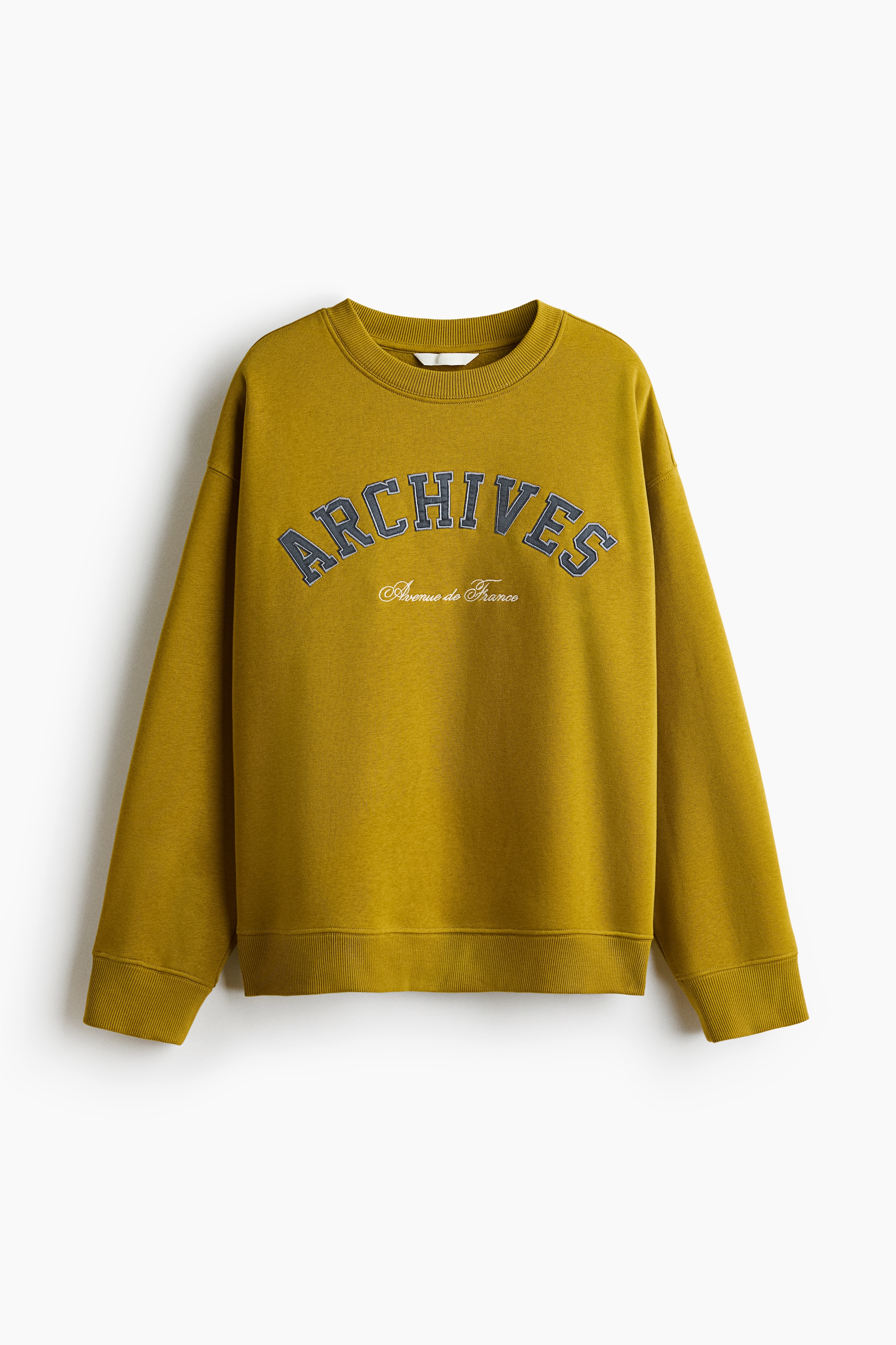 Motif-detail sweatshirt - Mustard yellow/Archives/Dark plum purple/Paris/Peach pink/Haute Marais/Green/Paris
