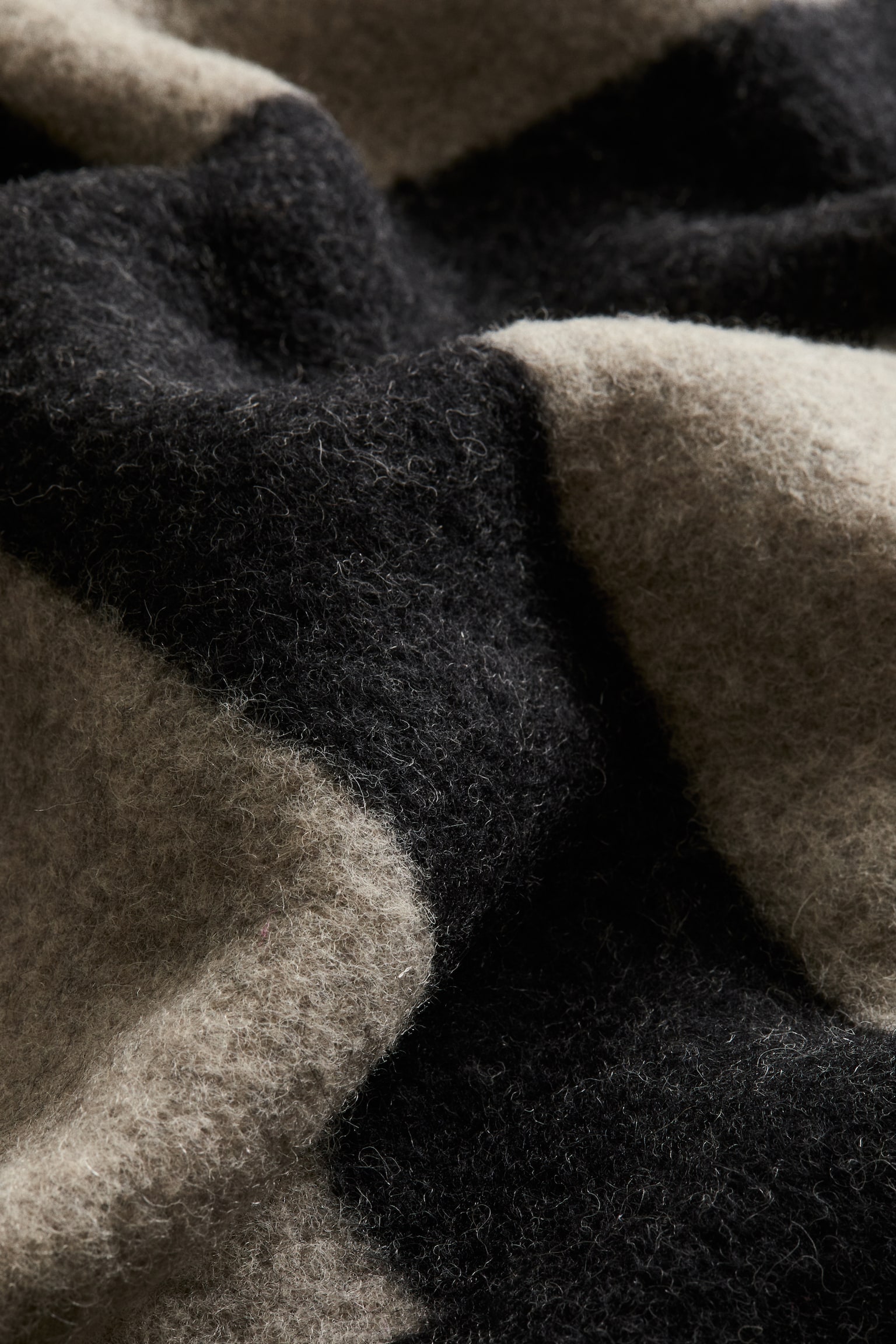 Wool-blend blanket - Black/Beige/Light yellow/Beige/Beige/Colour block/Pink/Cream - 5