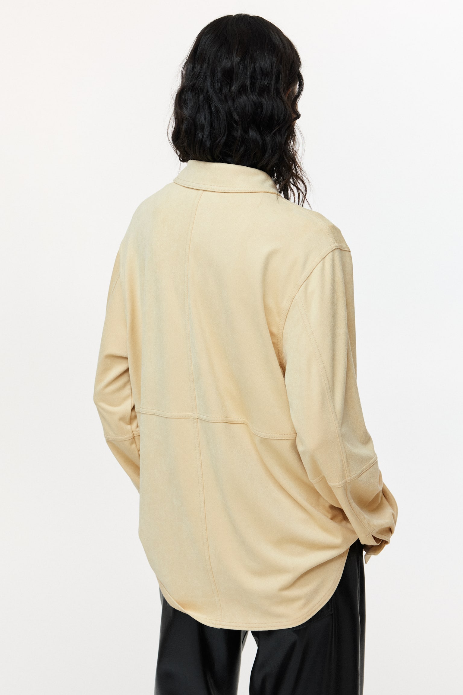 Loose-fit shirt - Beige/Brown - 5