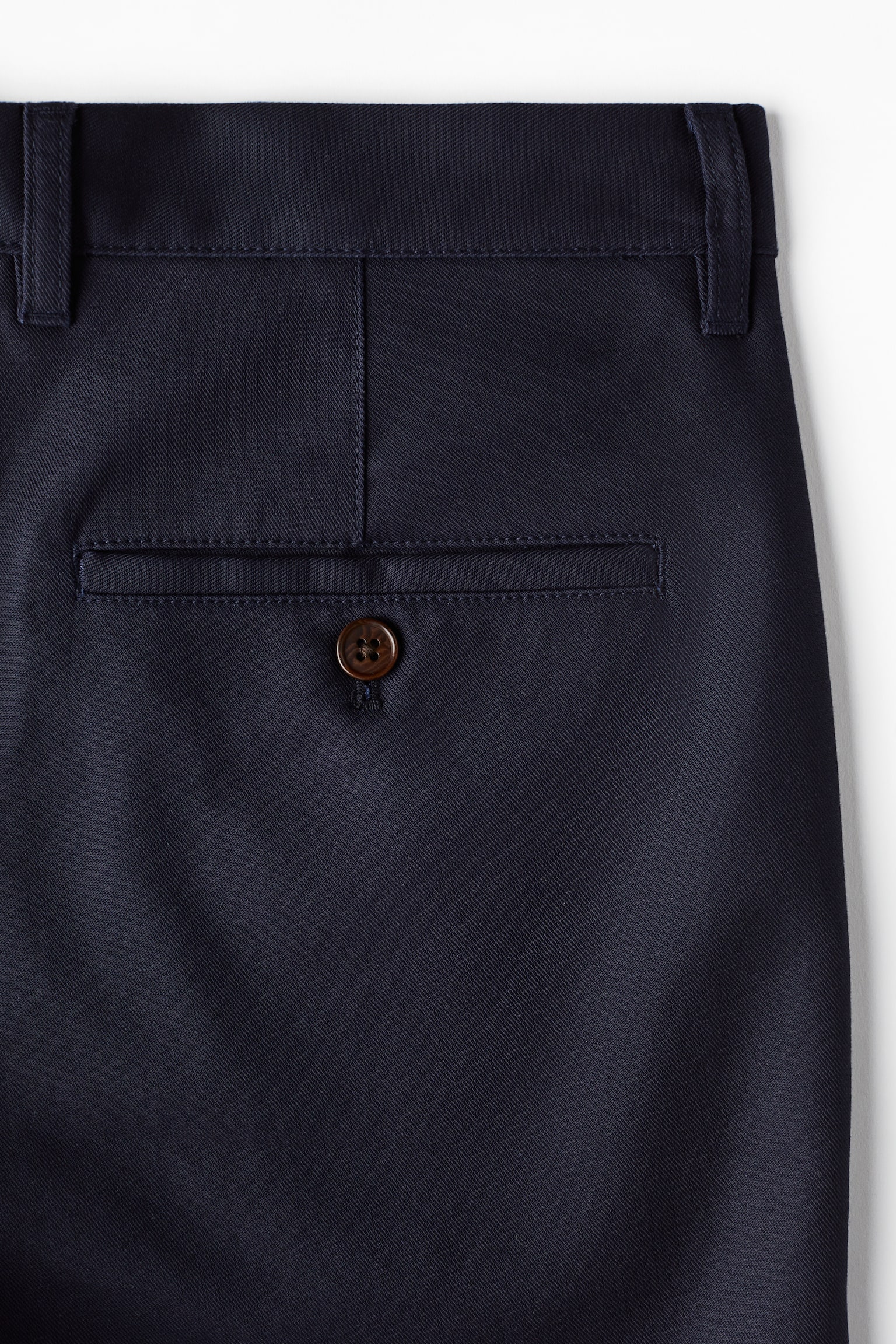 Regular Fit Chino shorts - Navy blue/White/Beige - 3