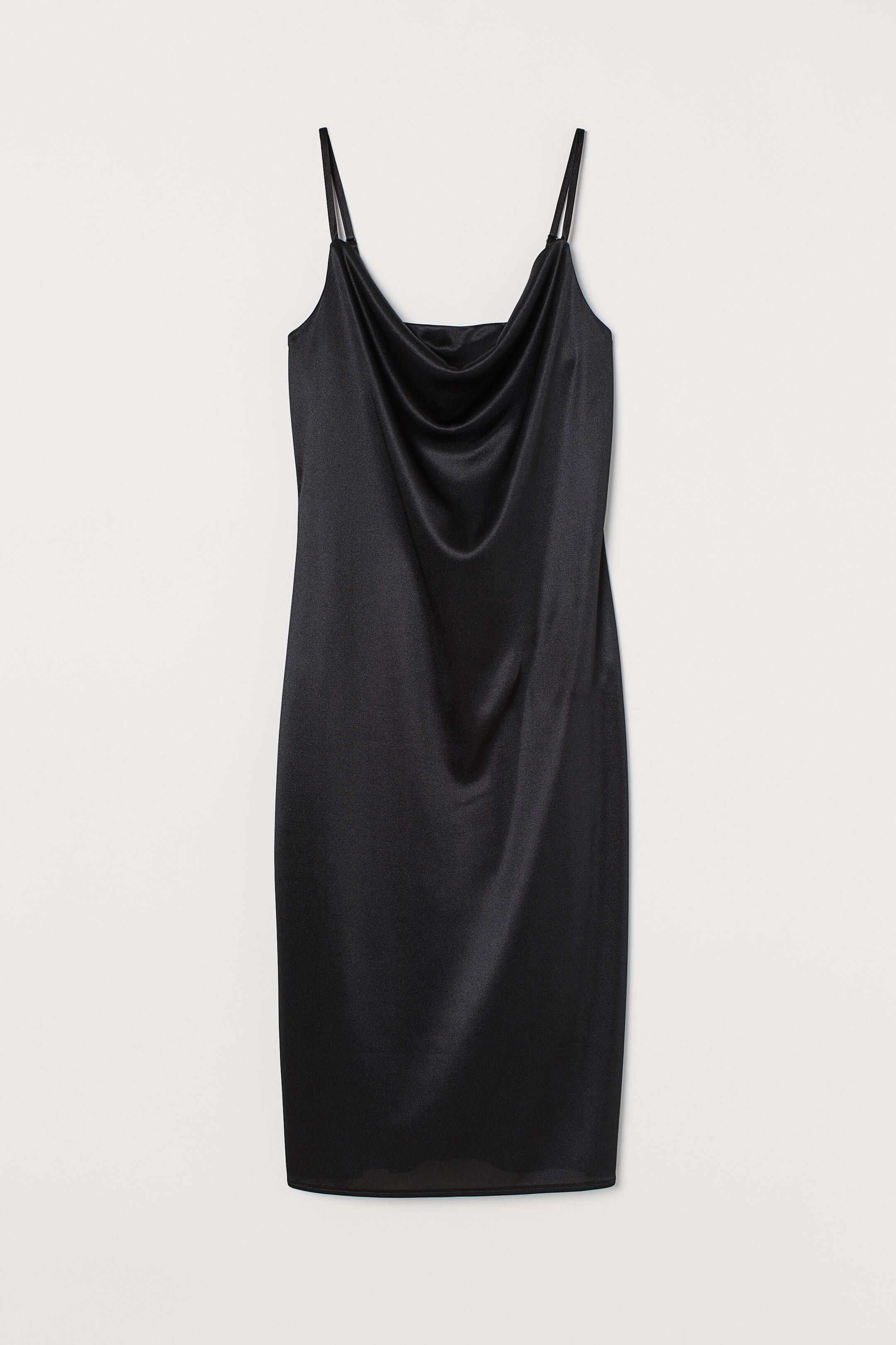 Προβολή μεγαλύτερης εικόνας: Slip dress - Black - Ladies | H&M GR 1