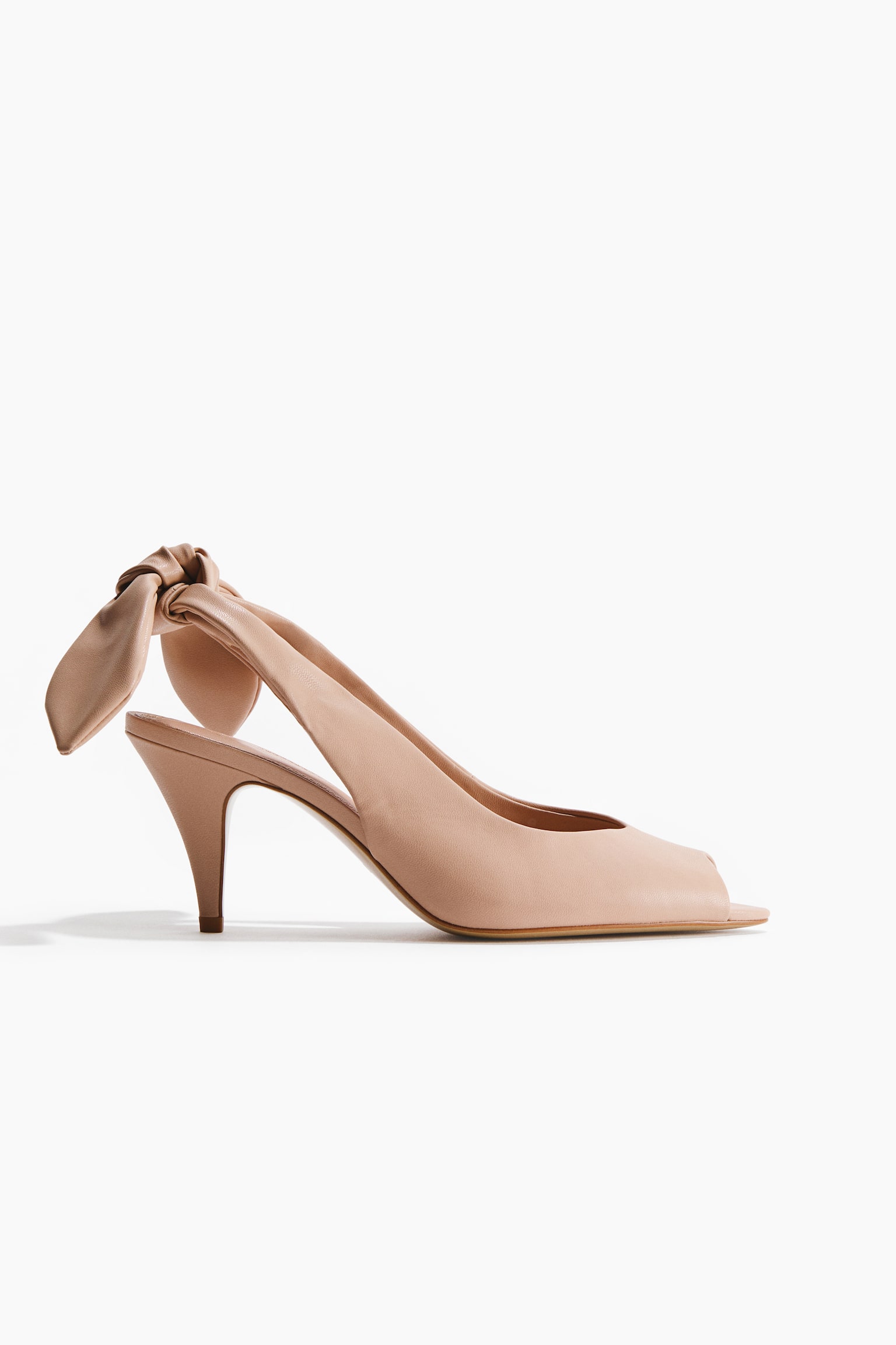 Slingback court shoes - Beige/Brown