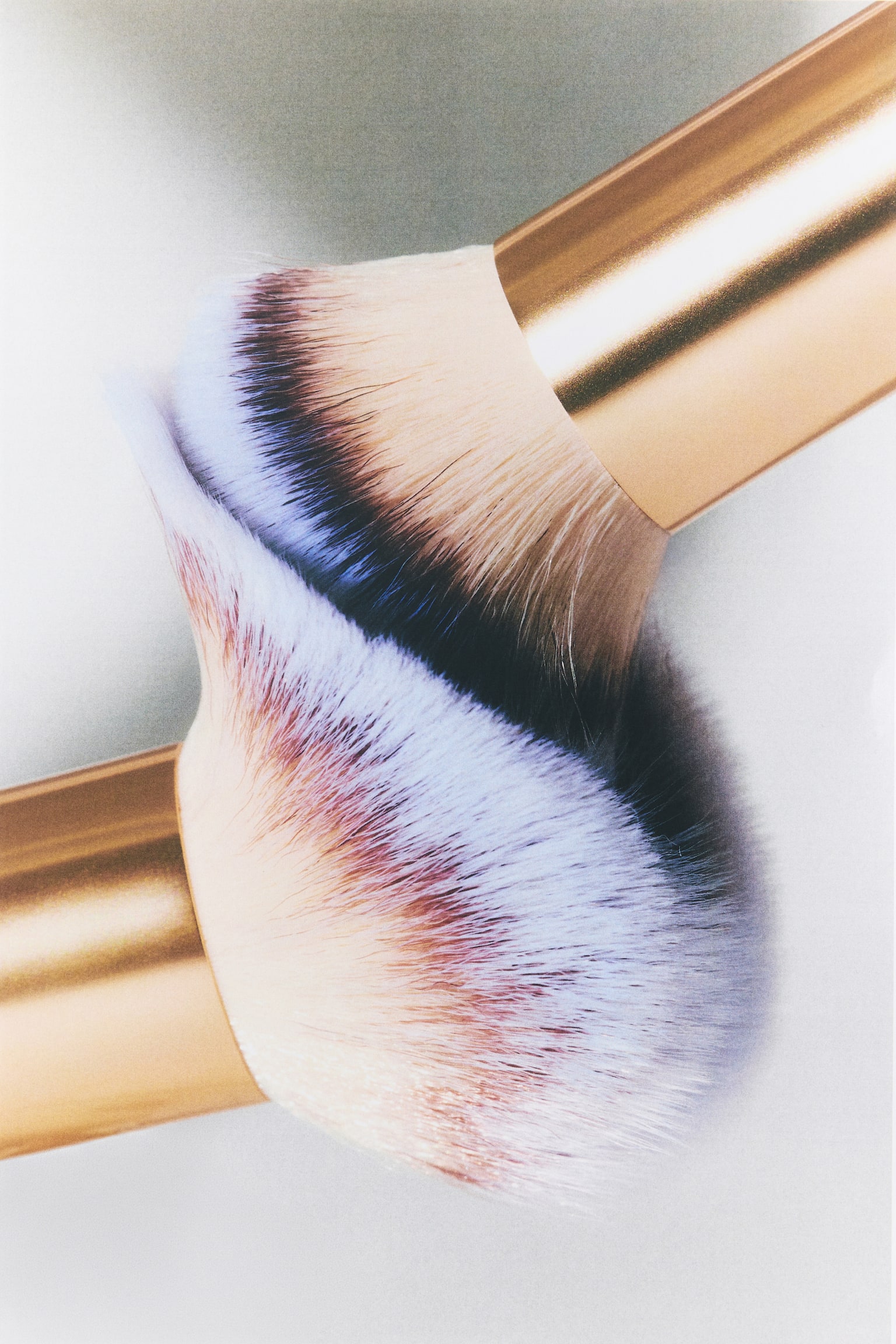 Bronzer brush duo - Gold-coloured/Bronze-coloured - 2