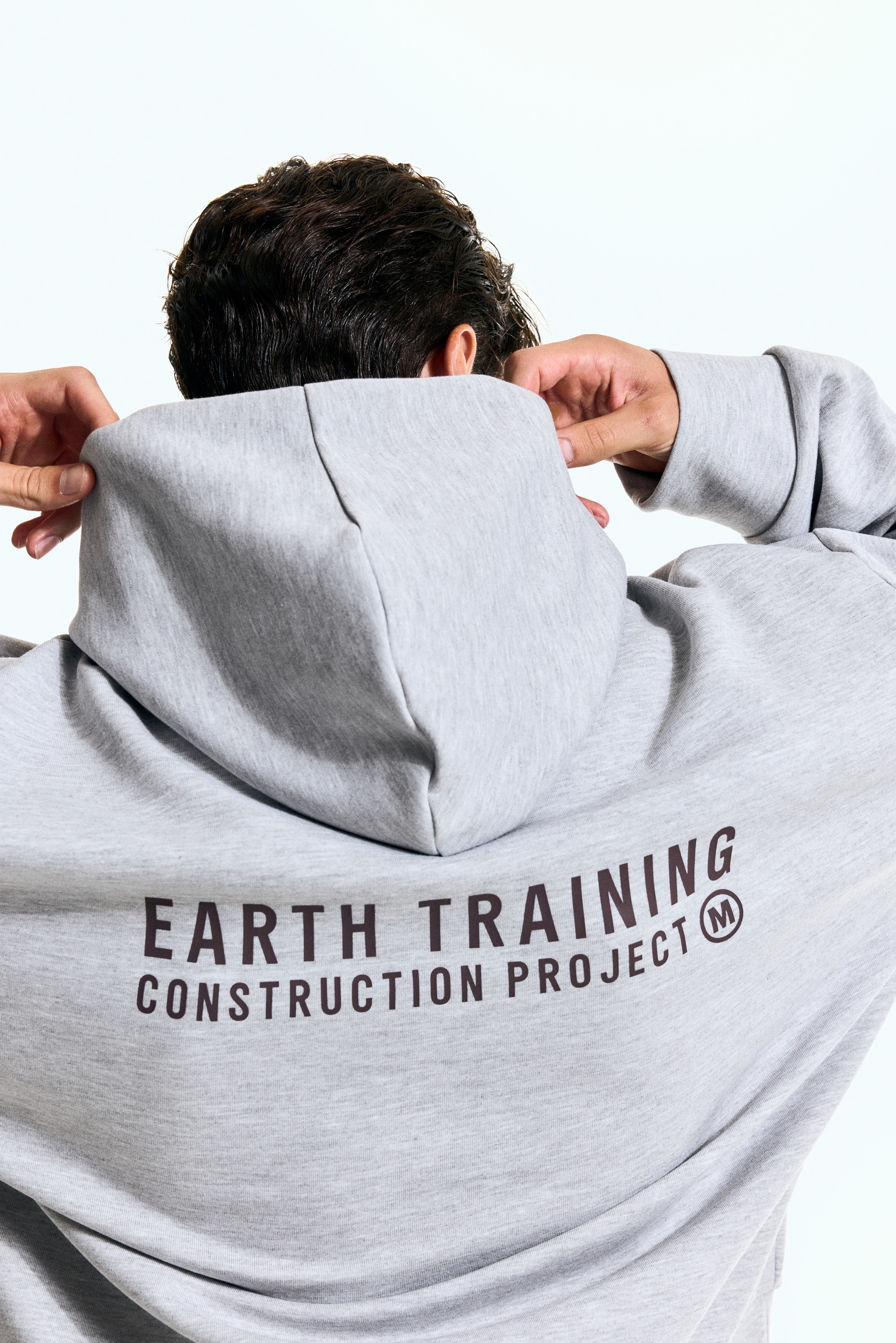 【SOUND SPORTS】HOODIE GREY Mサイズ Oversized Fit Sports hoodie with DryMove™ - Grey marl/Build