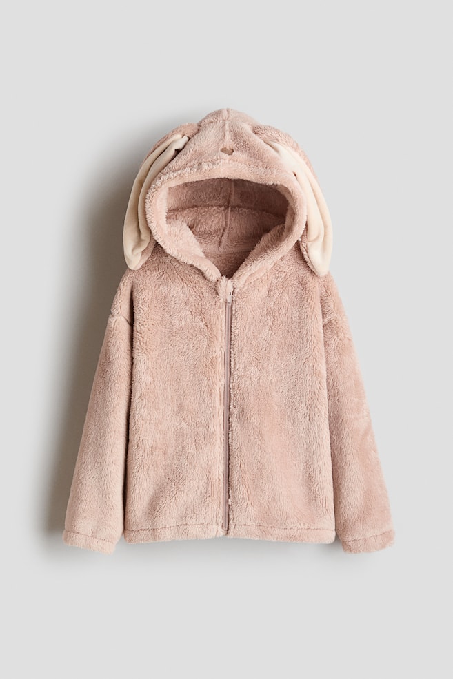Fancy dress zip-through hoodie - Beige/Bunny - 1