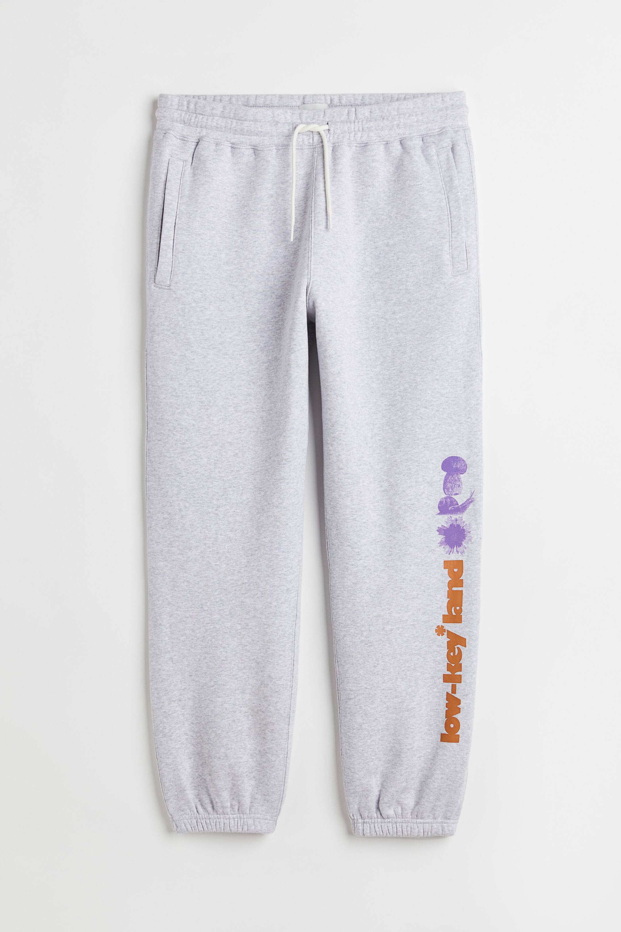View larger image: Relaxed Fit Sweatpants - Gray melange/Low-key Land - Men | H&M PH 1