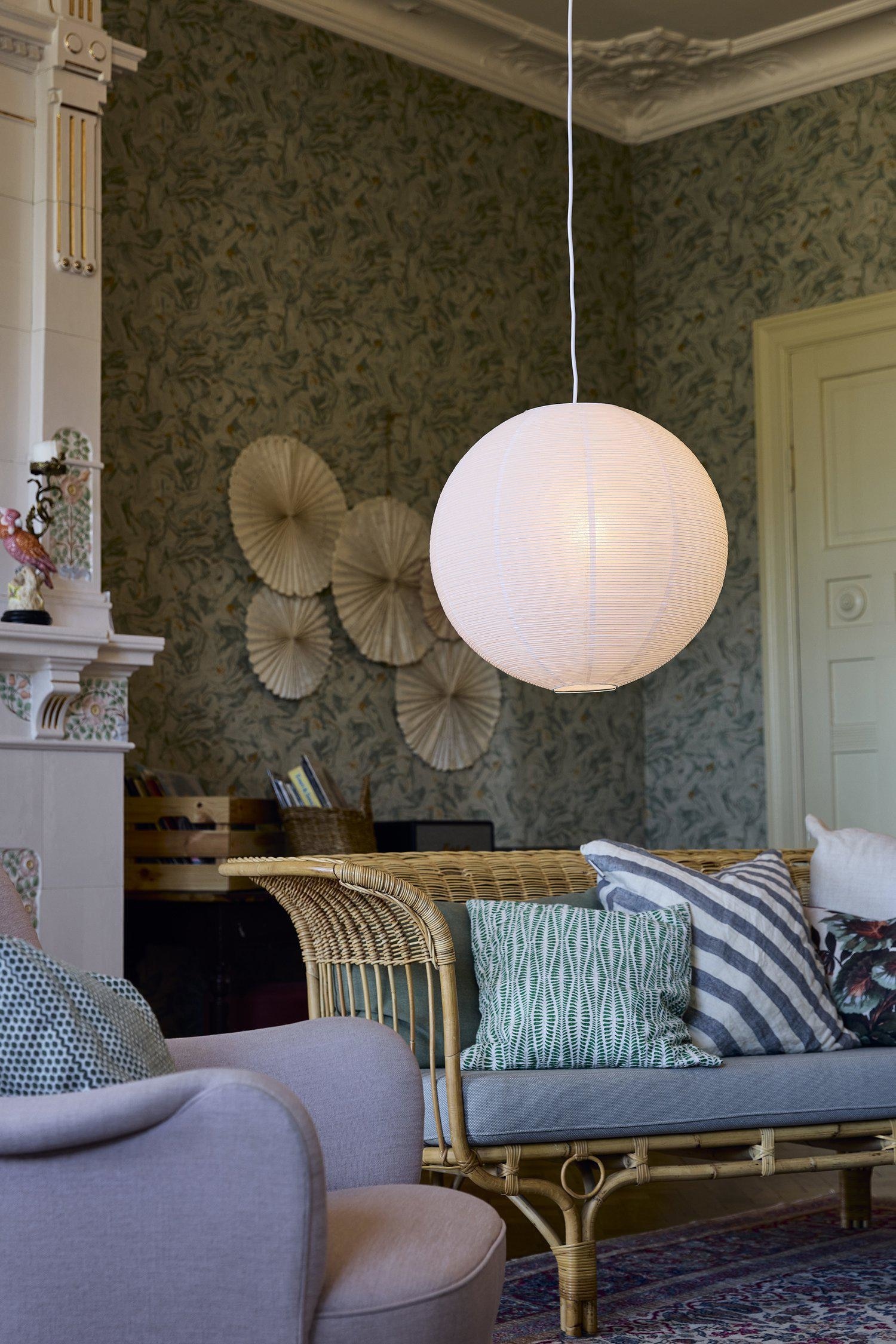 Abat-jour Haru 50 Cm - Blanc/Beige