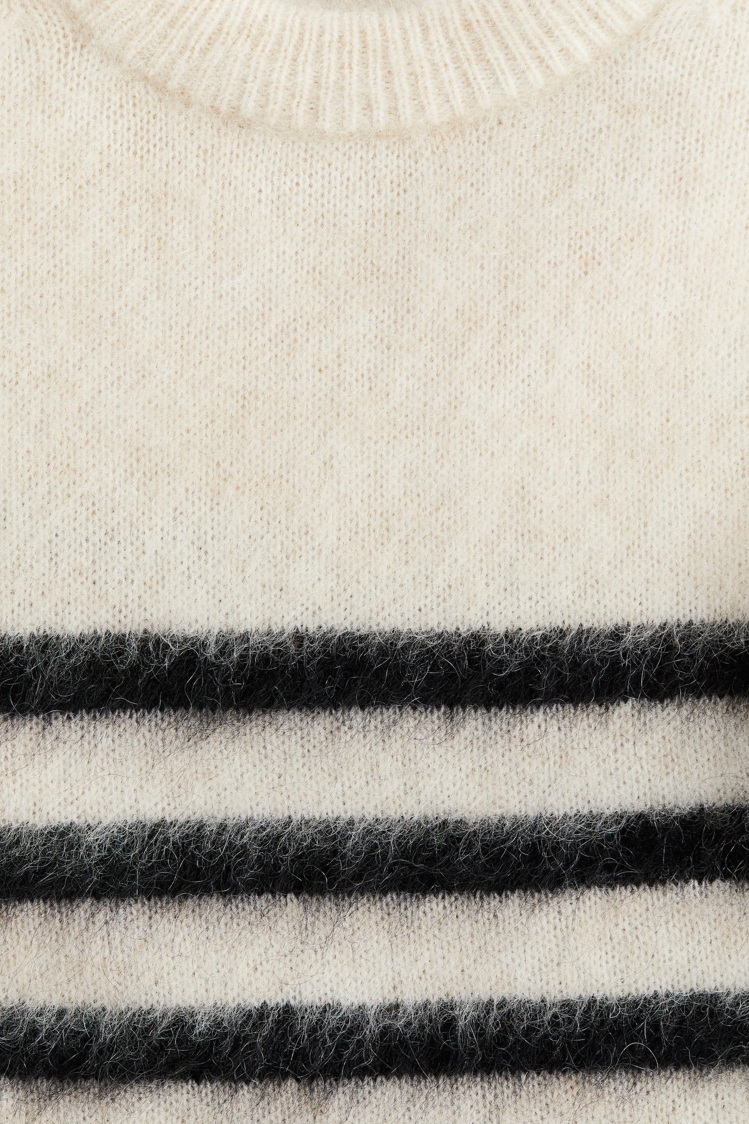 Oversized mohair-blend jumper - Light beige/Striped/Dark brown/Black/Light grey/White/Dark grey/Light pink/Beige - 5