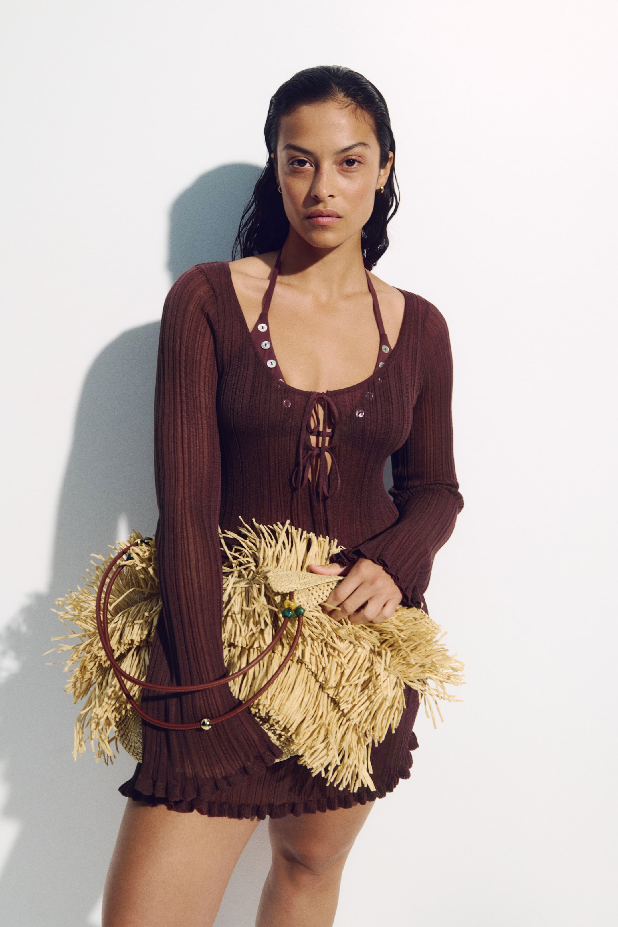 Rib-Knit Beach Dress