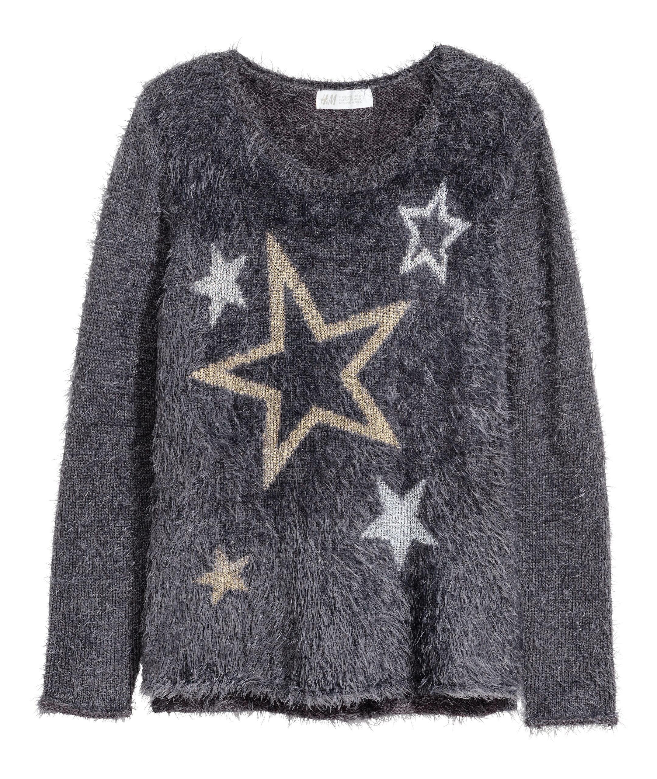 View larger image: Knitted jumper - Dark grey - Kids | H&M GB 1