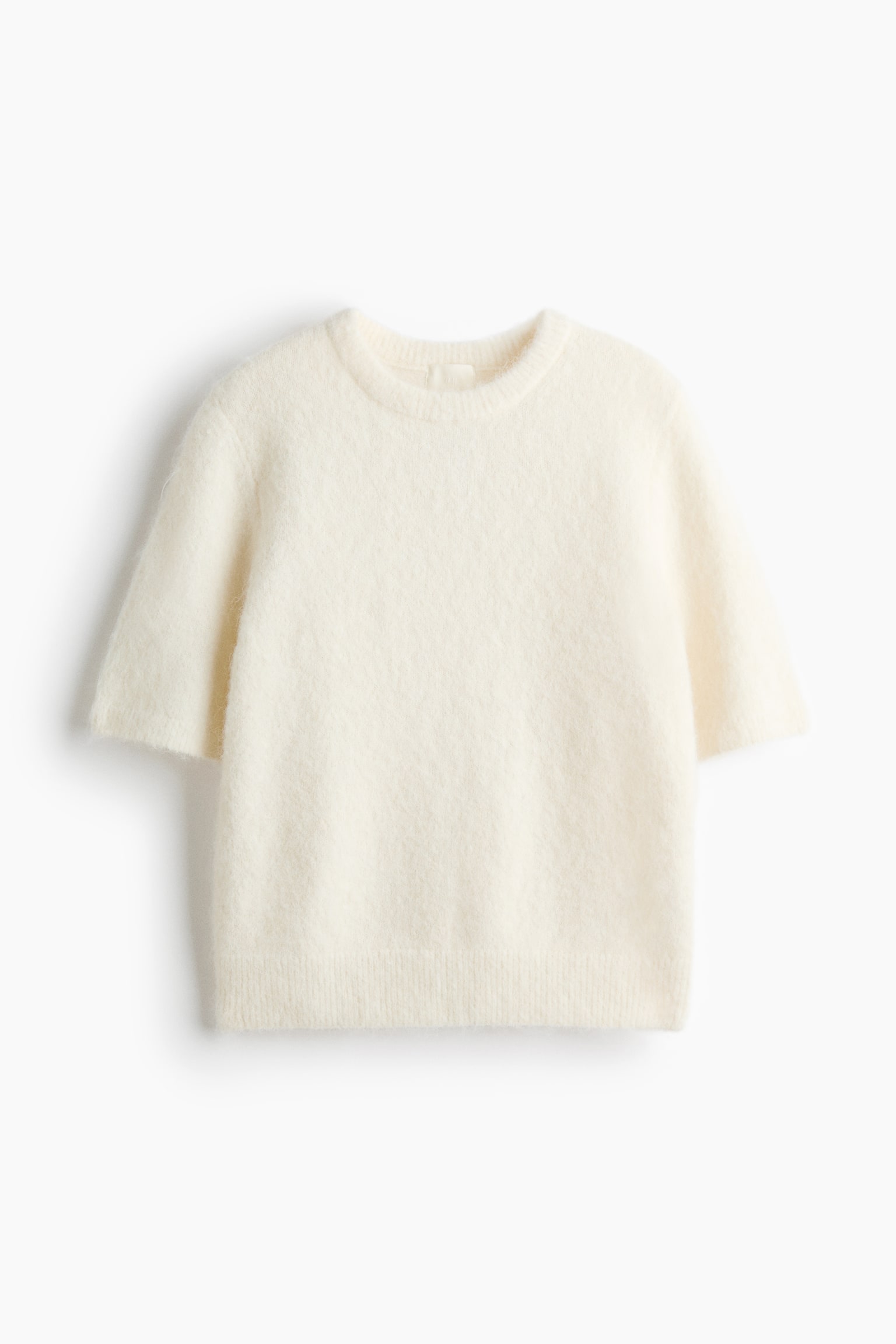 Pull à manches courtes - Crème/Rose clair/Gris chiné - 1
