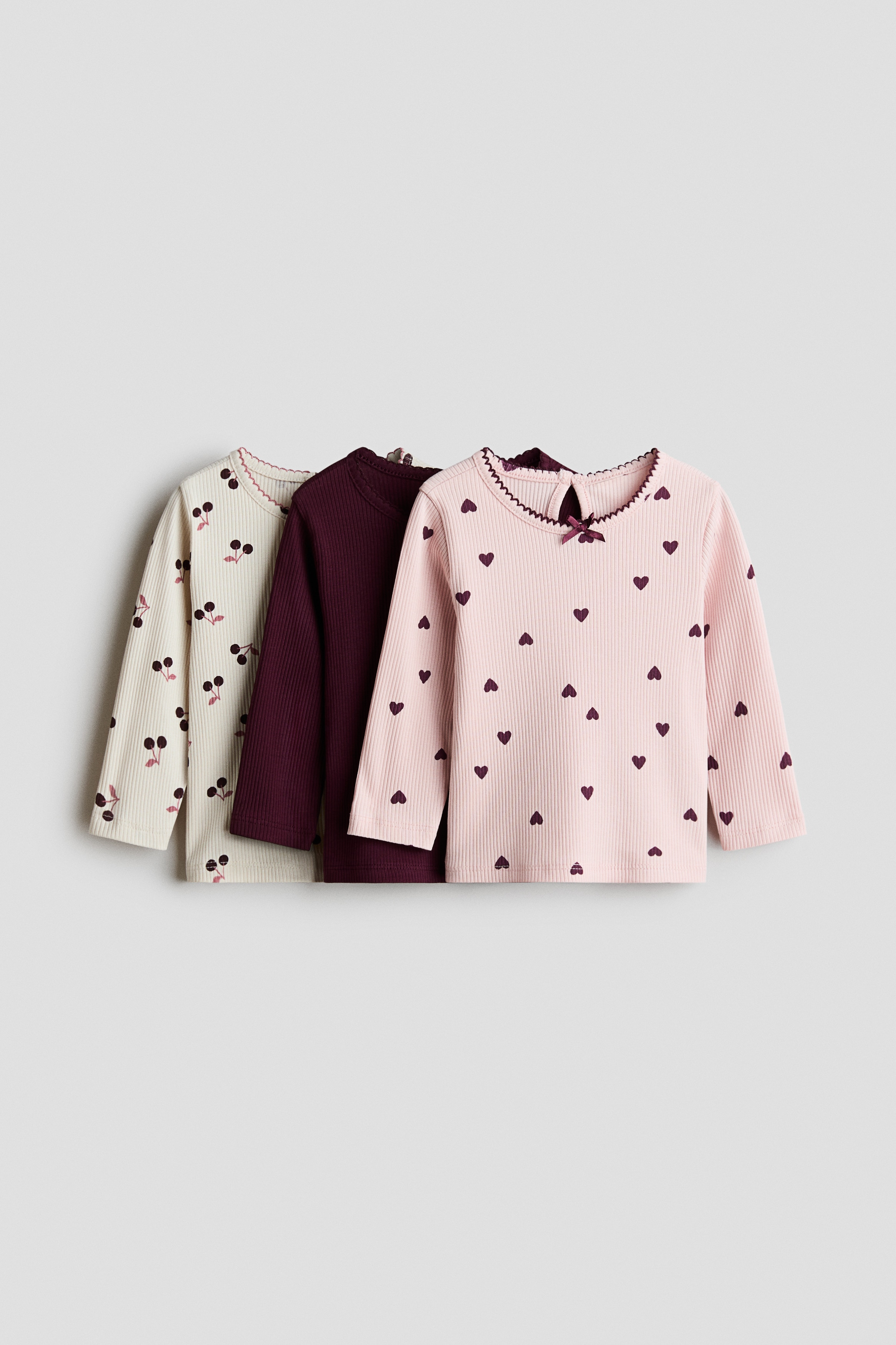 Lot de 3 tops en cotonModèle