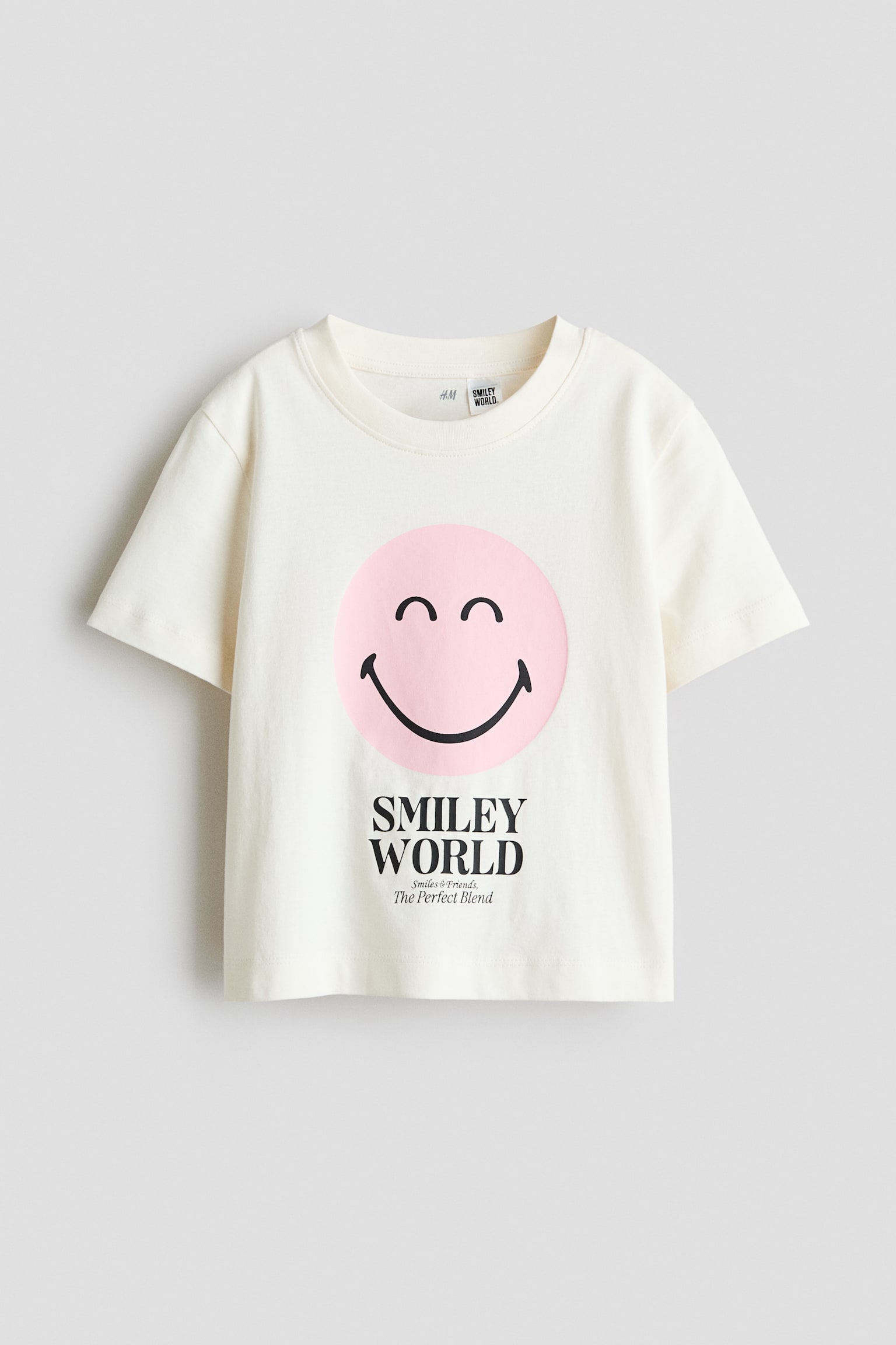 프린트 티셔츠 - 크림/SmileyWorld®