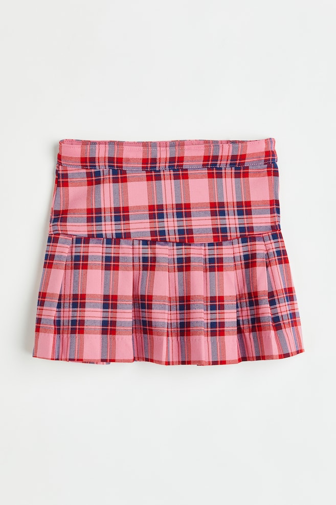 Twill skirt - Pink/Checked/Cream/Checked/Red/Light beige checked/Pink/Checked/dc - 1