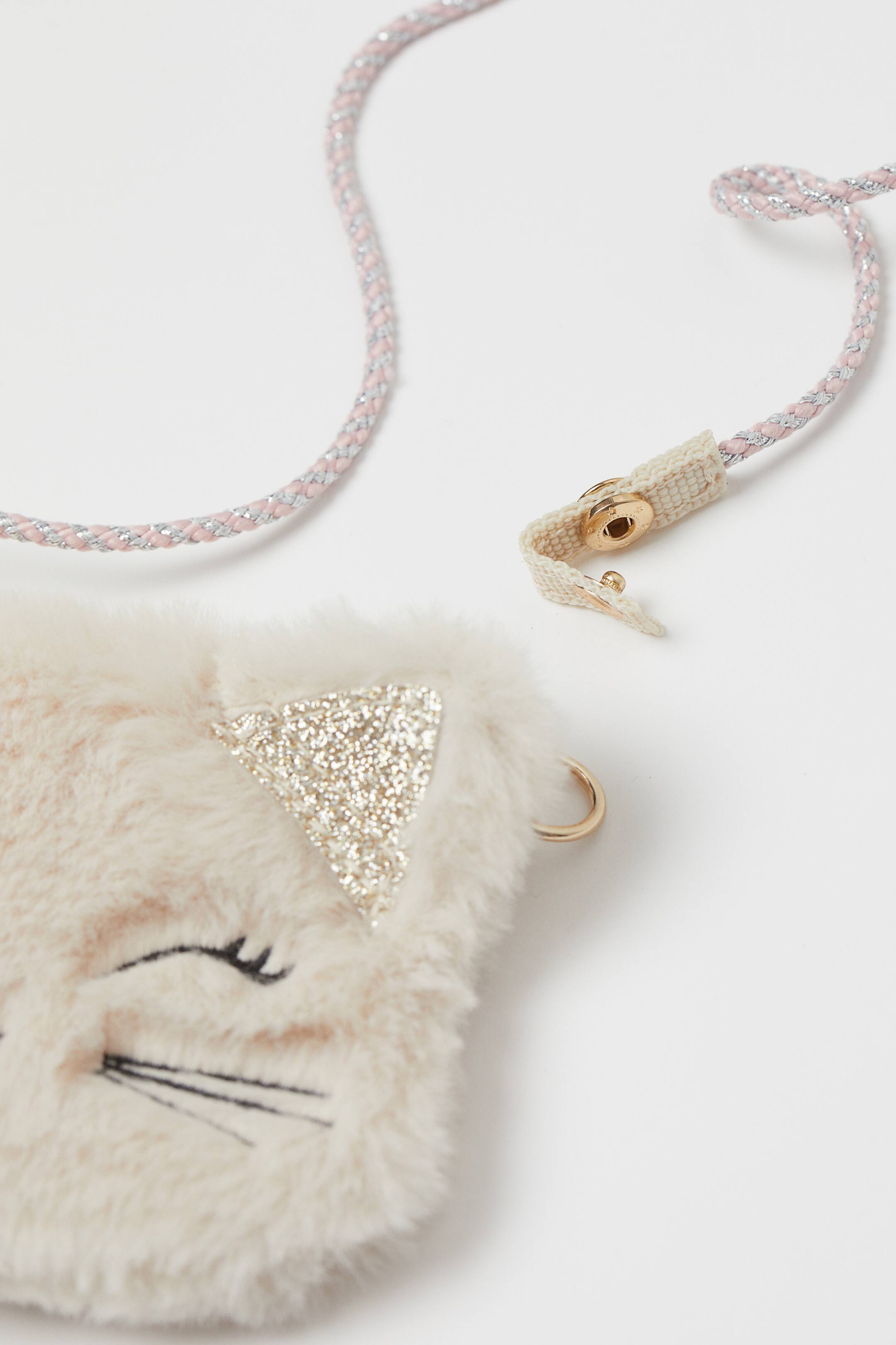 Fluffy Shoulder Bag Light beige/cat Kids H&M US