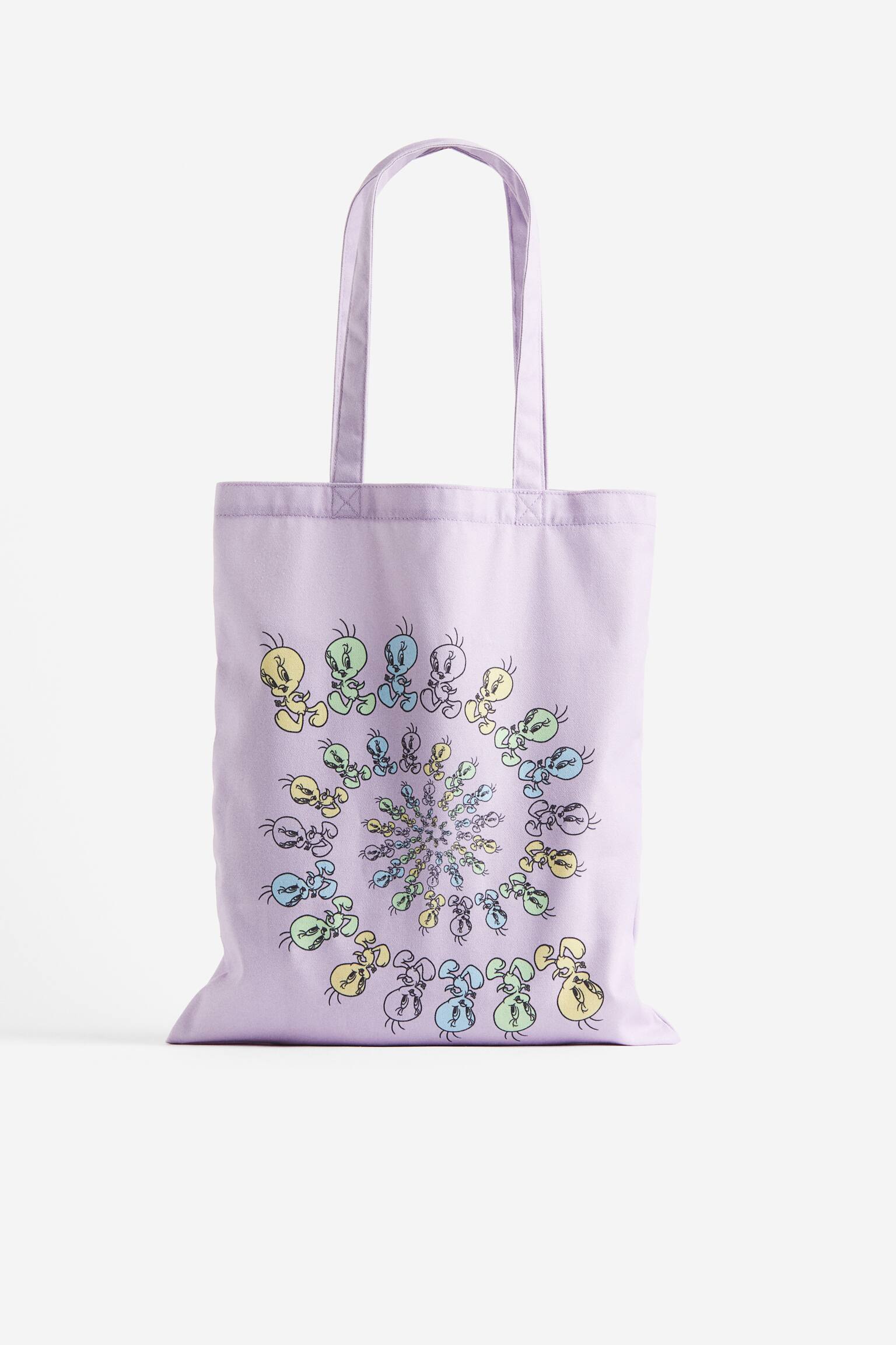 Printed canvas shopper - Light purple/Looney Tunes - 1