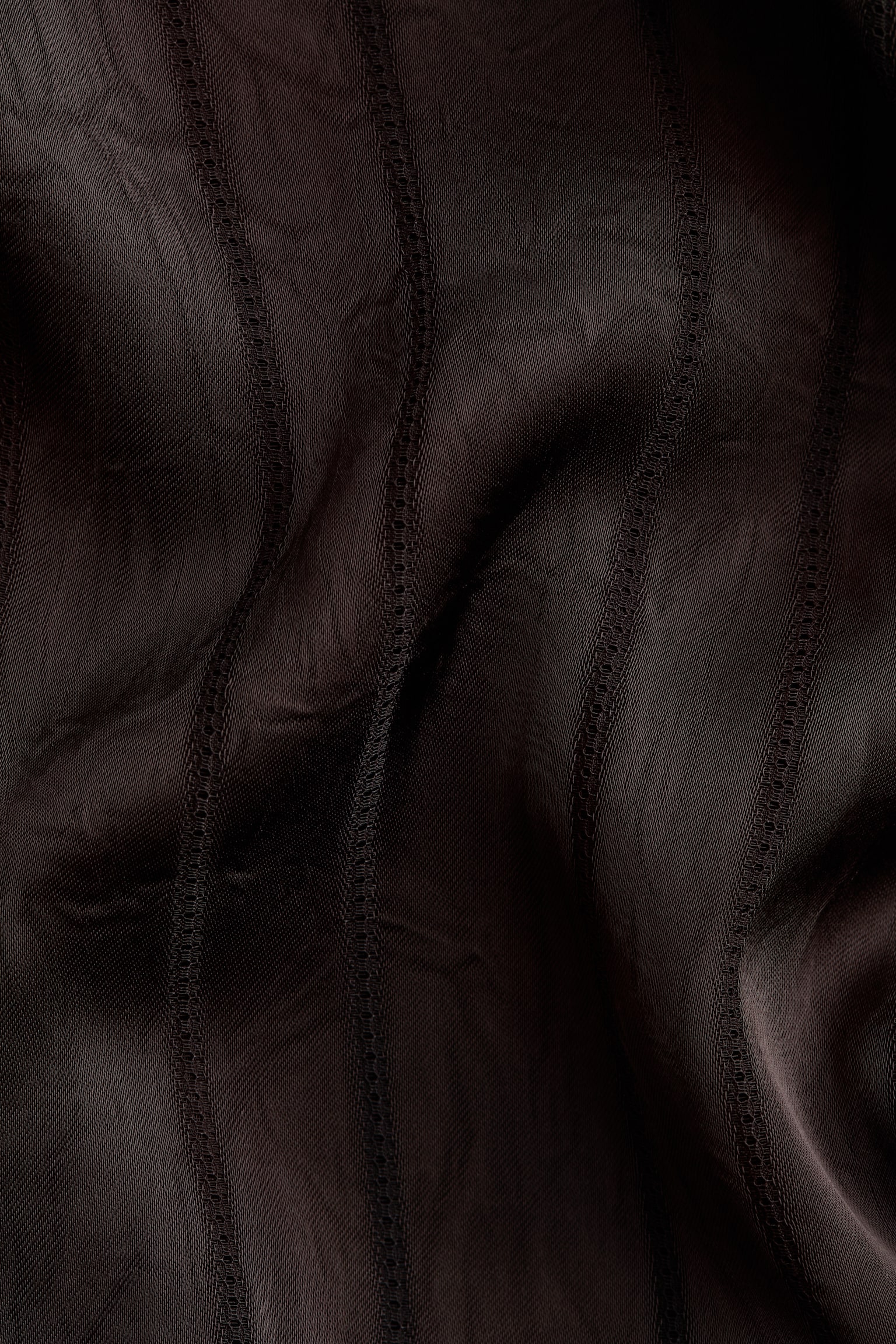 Draped shirt - Dark brown/Golden olive/Cream - 3